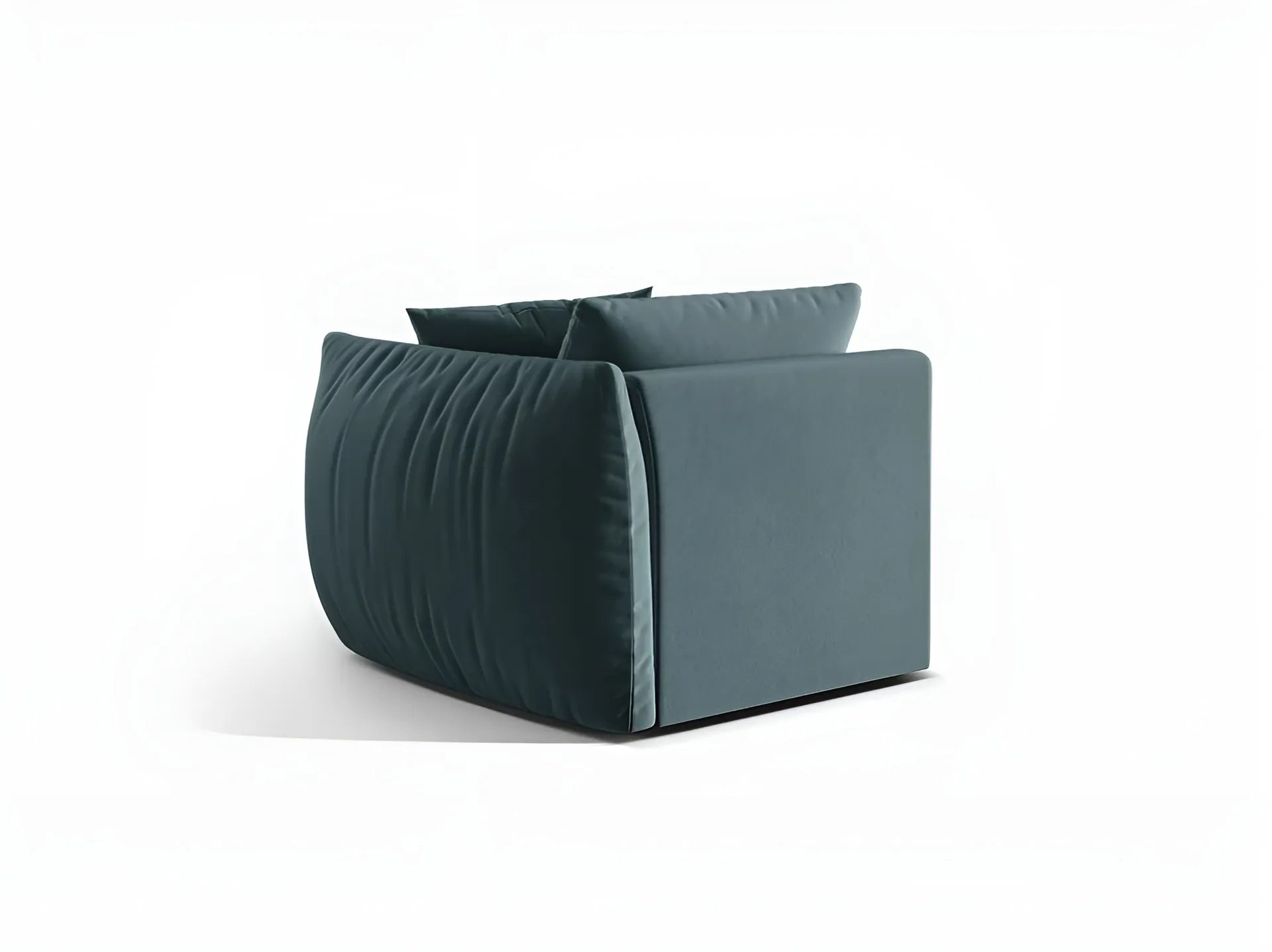 Sofa modułowa aksamitna CHRIS - element prawostronny jasnoniebieski - Image 4