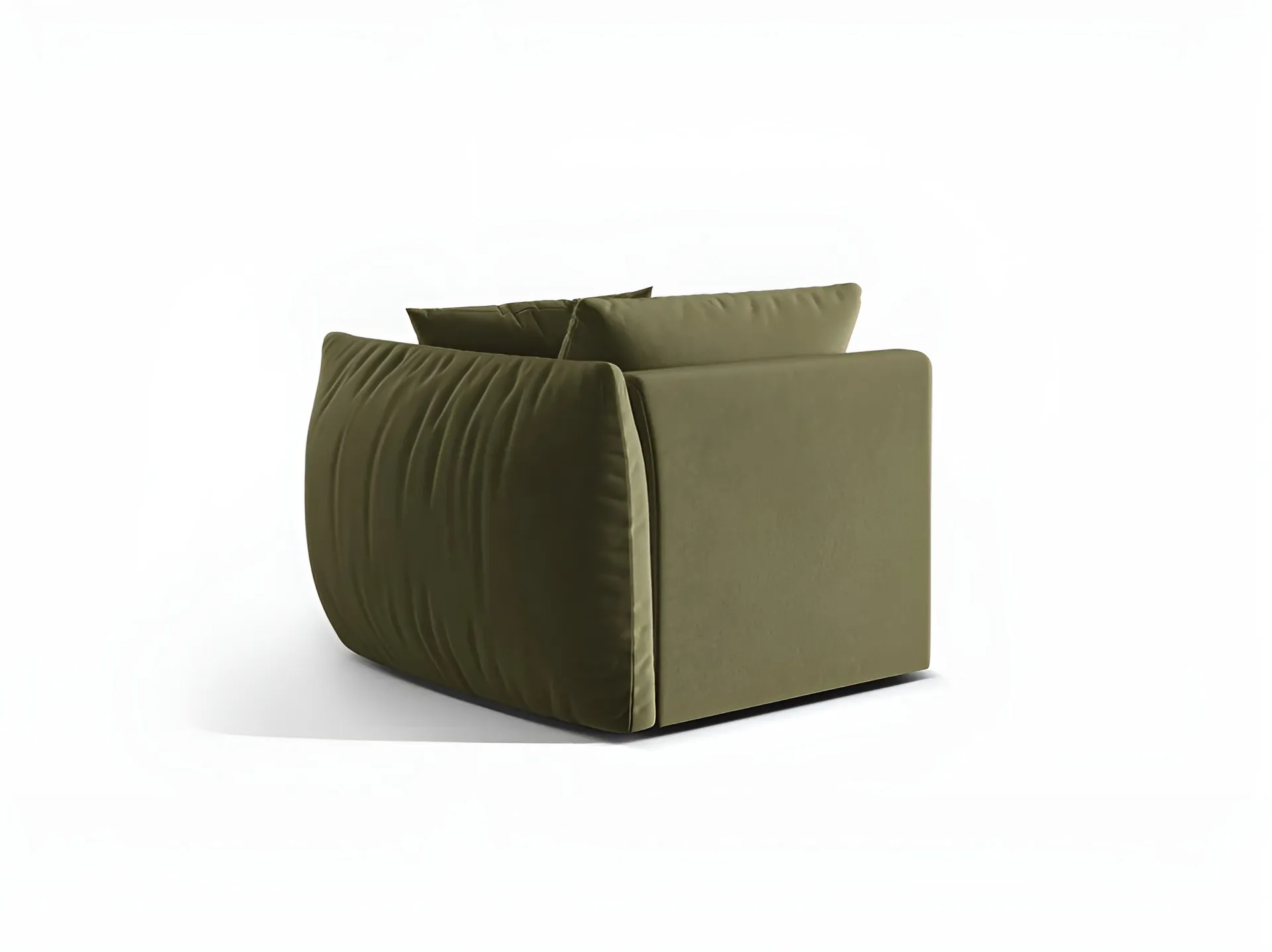 Sofa modułowa aksamitna CHRIS - element prawostronny jasnozielony - Image 4