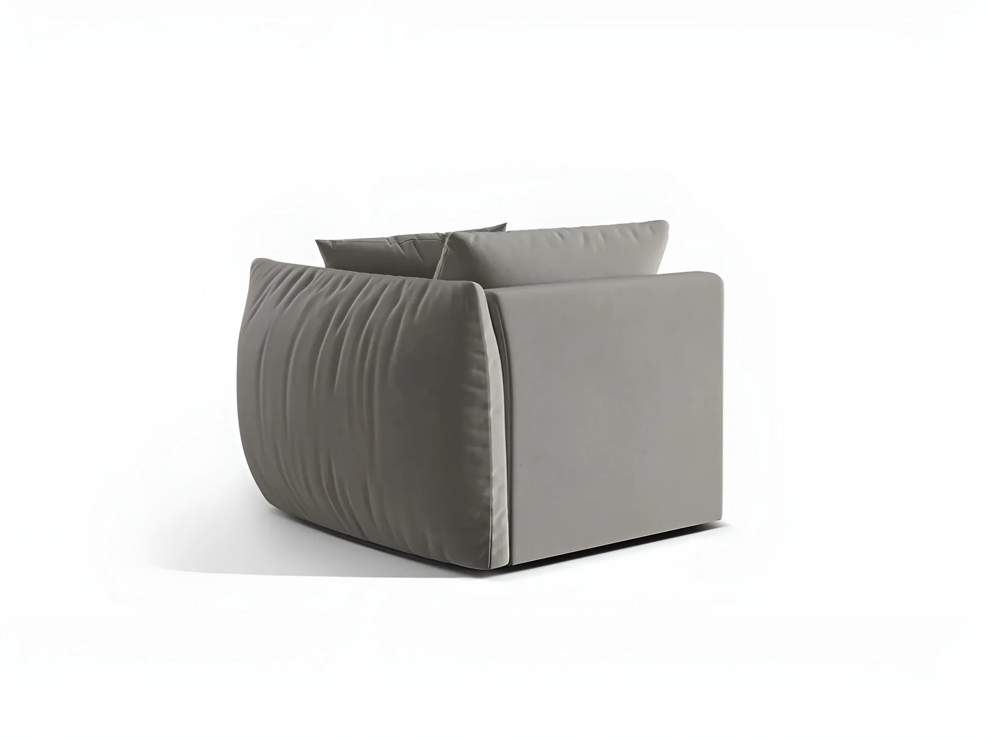 Sofa modułowa aksamitna CHRIS - element prawostronny szary - Image 4