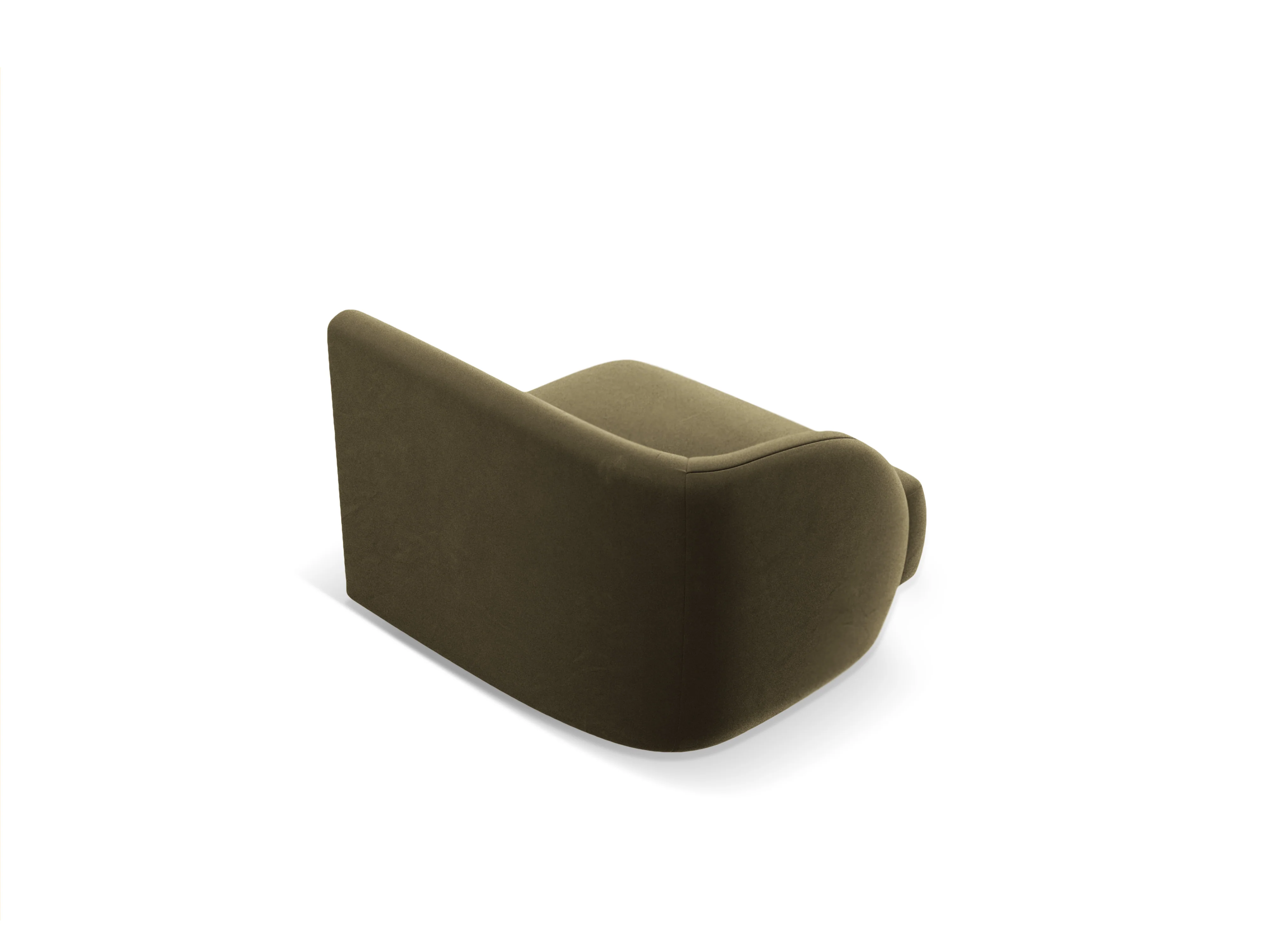 Sofa modułowa aksamitna MILEY - moduł lewostronny zielony - Image 4