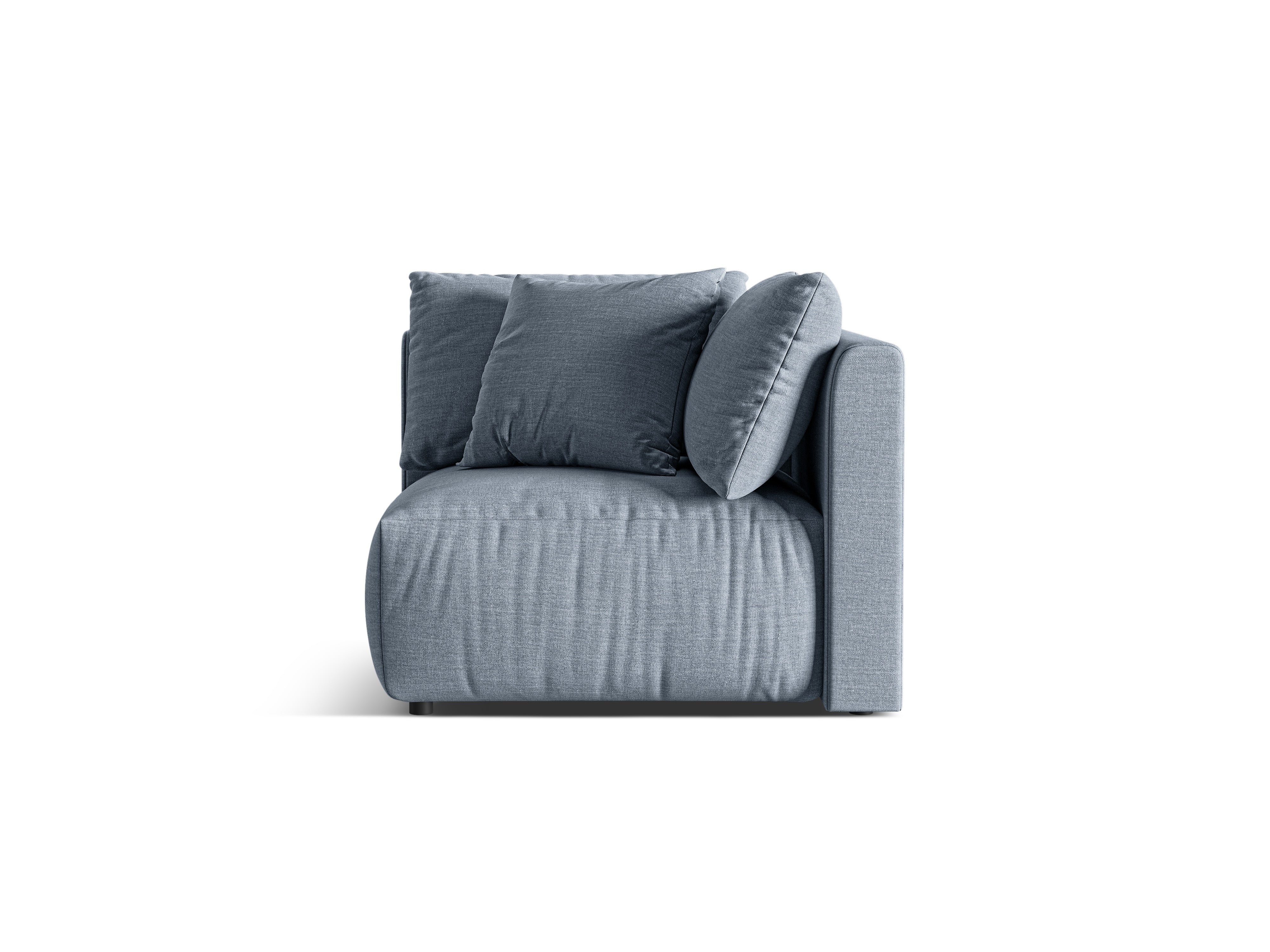 Sofa modułowa CHRIS - element narożny jasnoniebieski szenil - Image 3