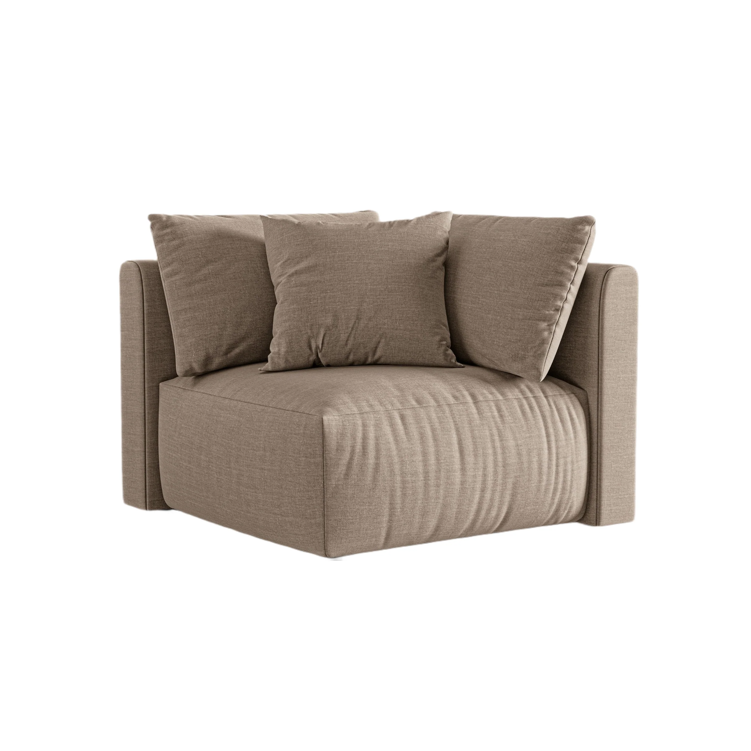 Sofa modułowa CHRIS - element narożny piaskowy szenil