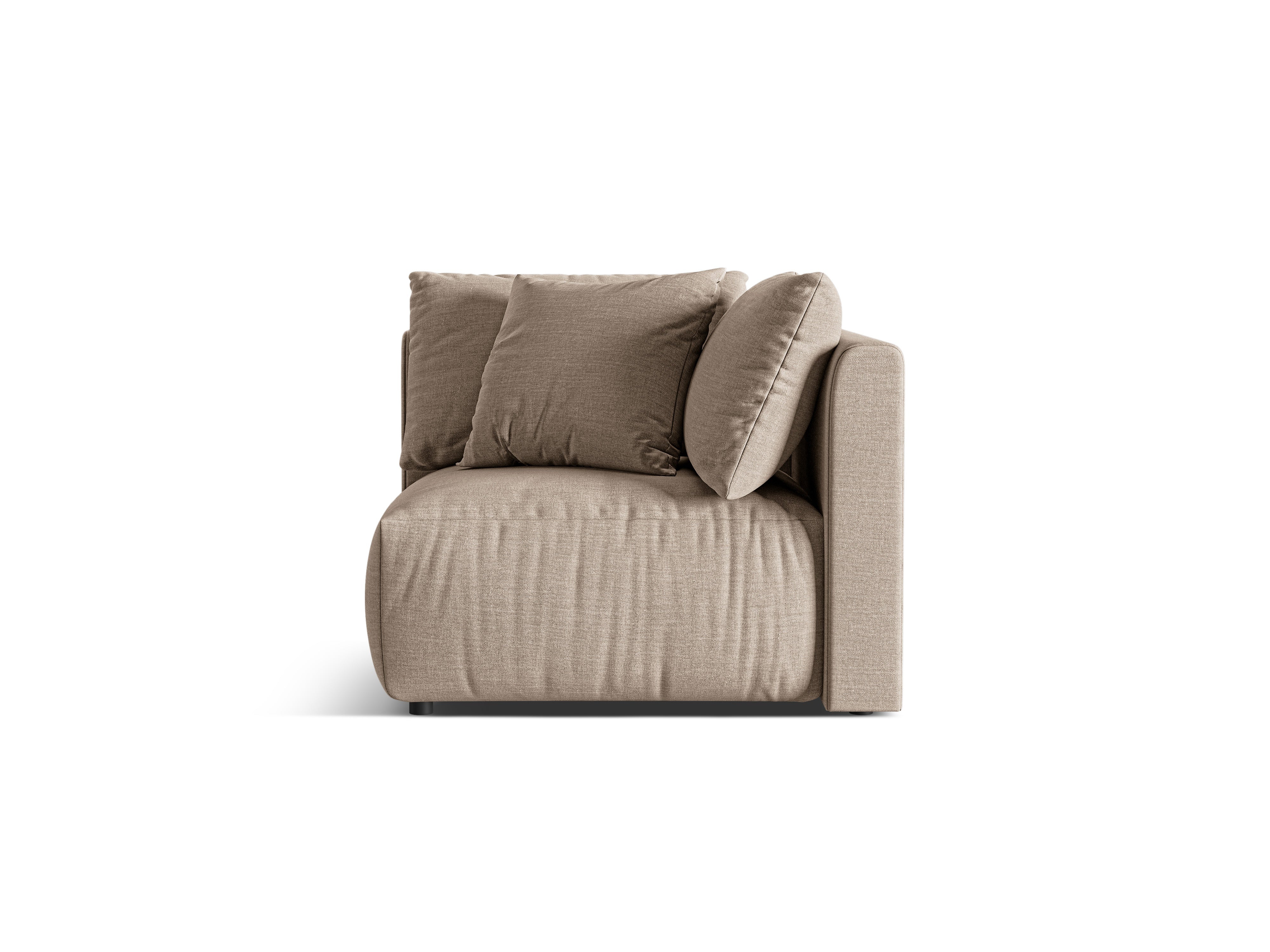 Sofa modułowa CHRIS - element narożny piaskowy szenil - Image 3