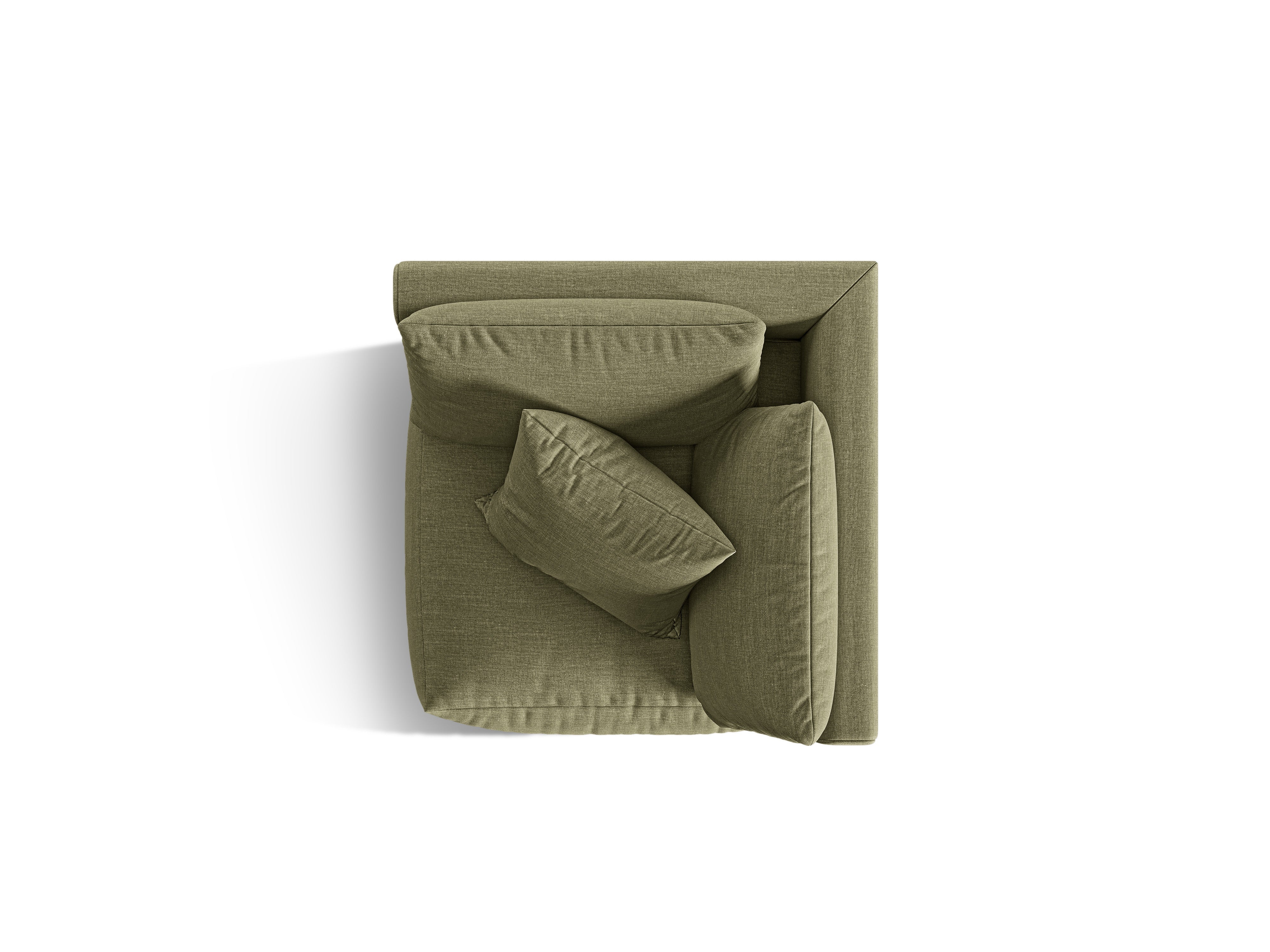 Sofa modułowa CHRIS - element narożny zielony szenil - Image 3