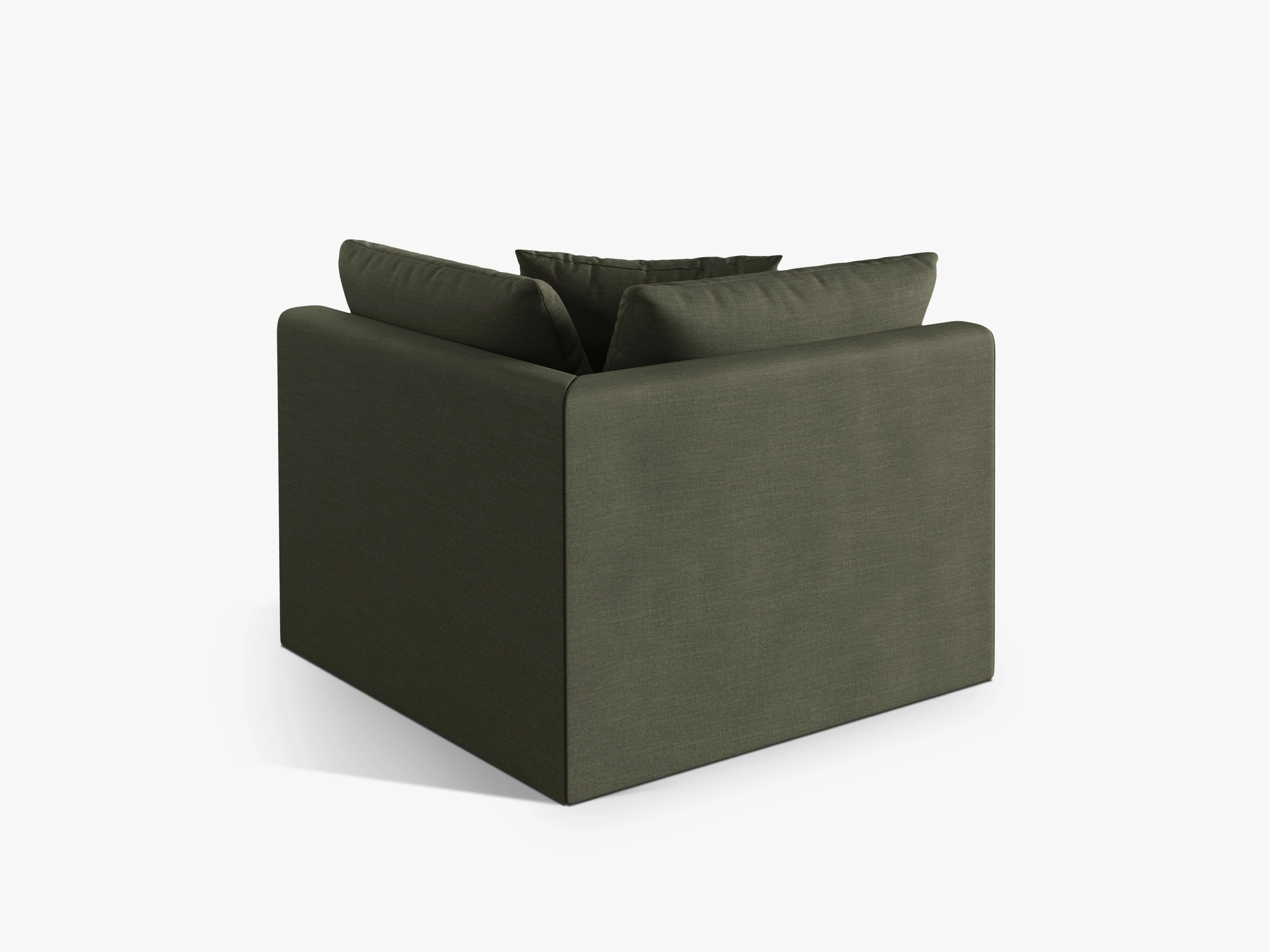 Sofa modułowa CHRIS - element narożny zielony szenil - Image 4