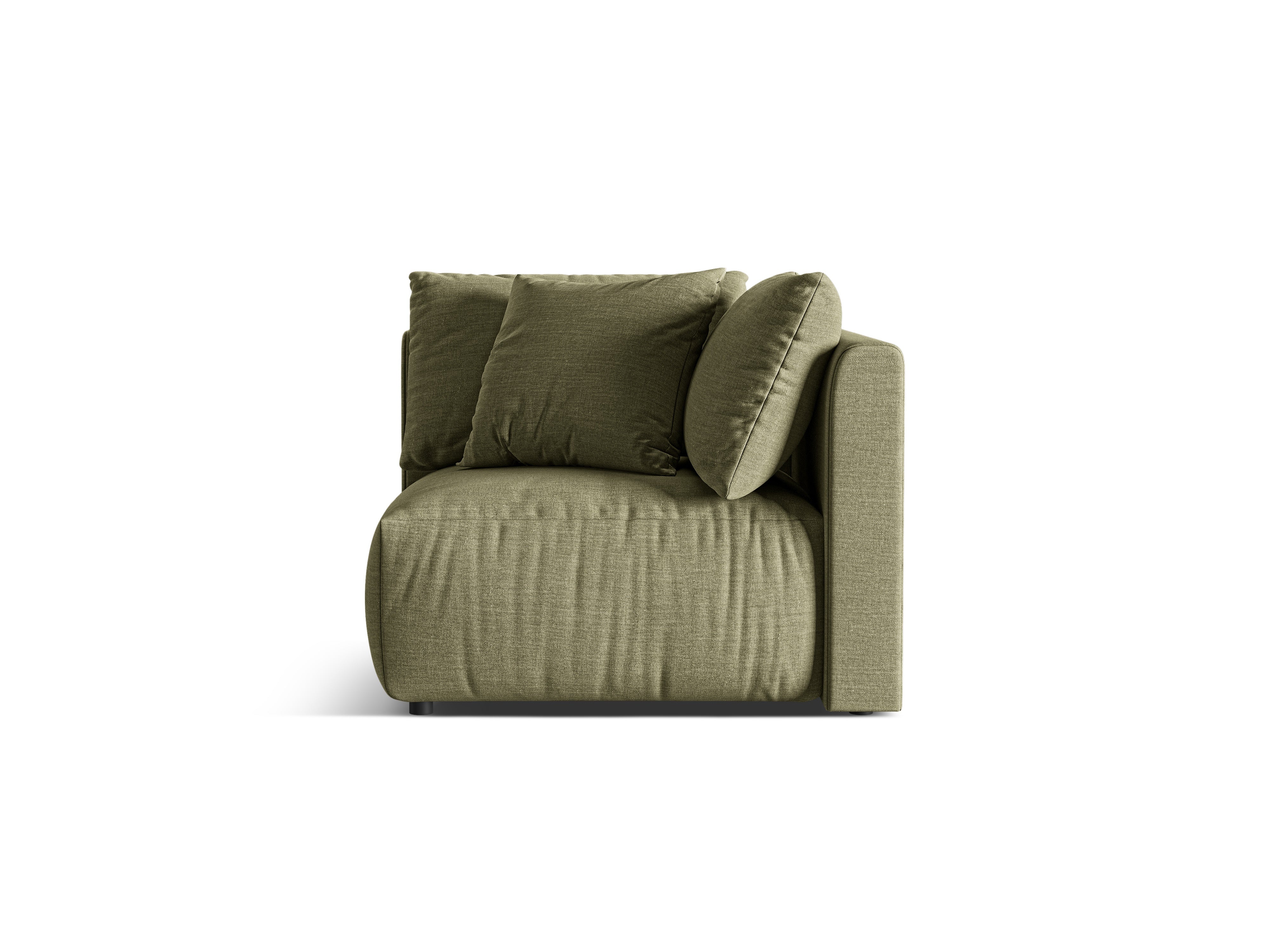 Sofa modułowa CHRIS - element narożny zielony szenil - Image 5