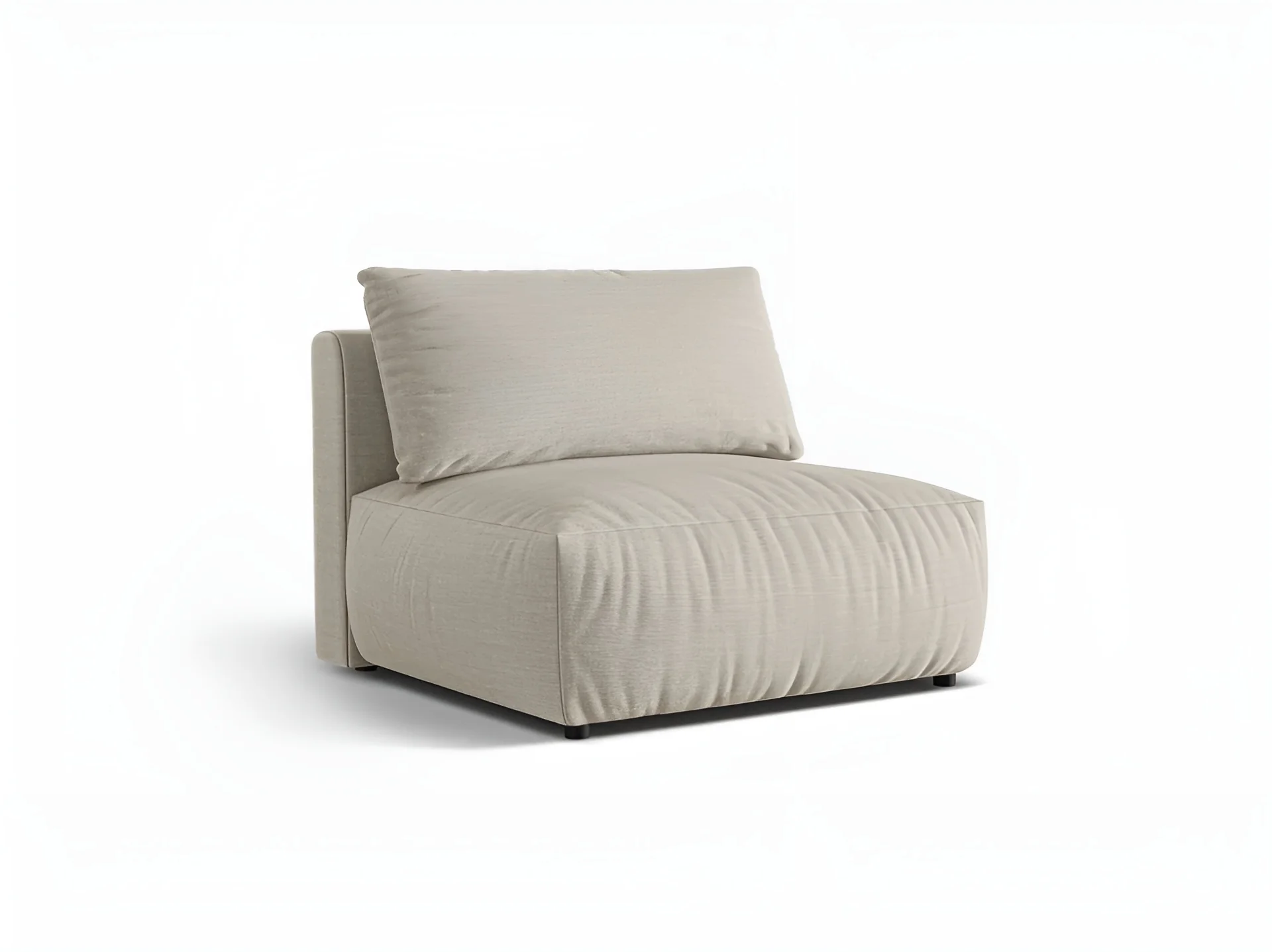 Sofa modułowa CHRIS - szeroki element środkowy beżowy szenil - Image 5