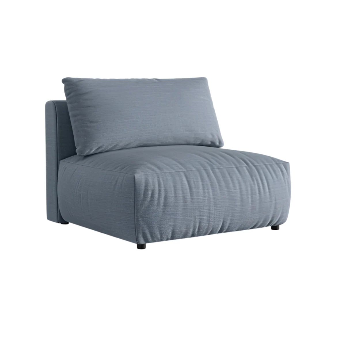 Sofa modułowa CHRIS - szeroki element środkowy jasnoniebieski szenil