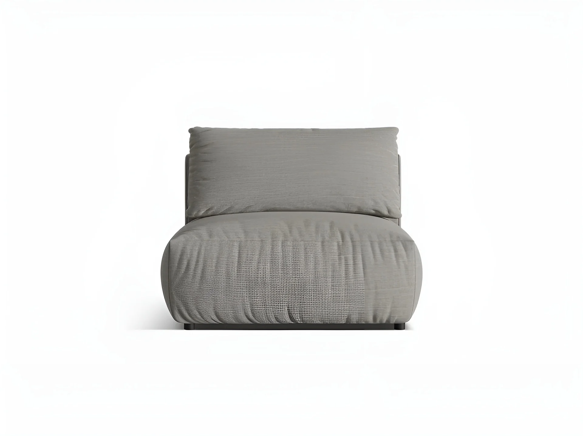 Sofa modułowa CHRIS - szeroki element środkowy jasnoszary szenil - Image 3