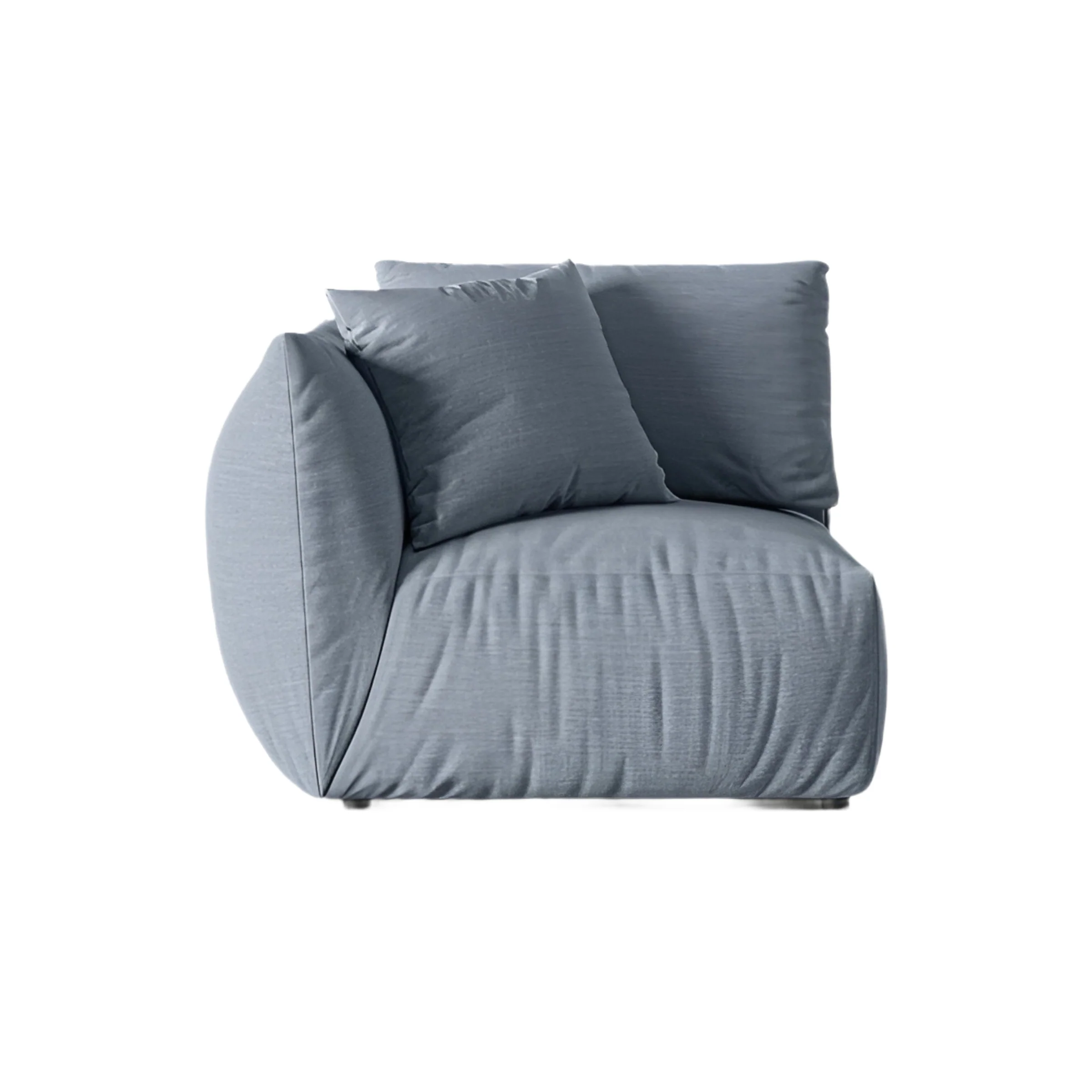 Sofa modułowa CHRIS - element lewostronny jasnoniebieski szenil