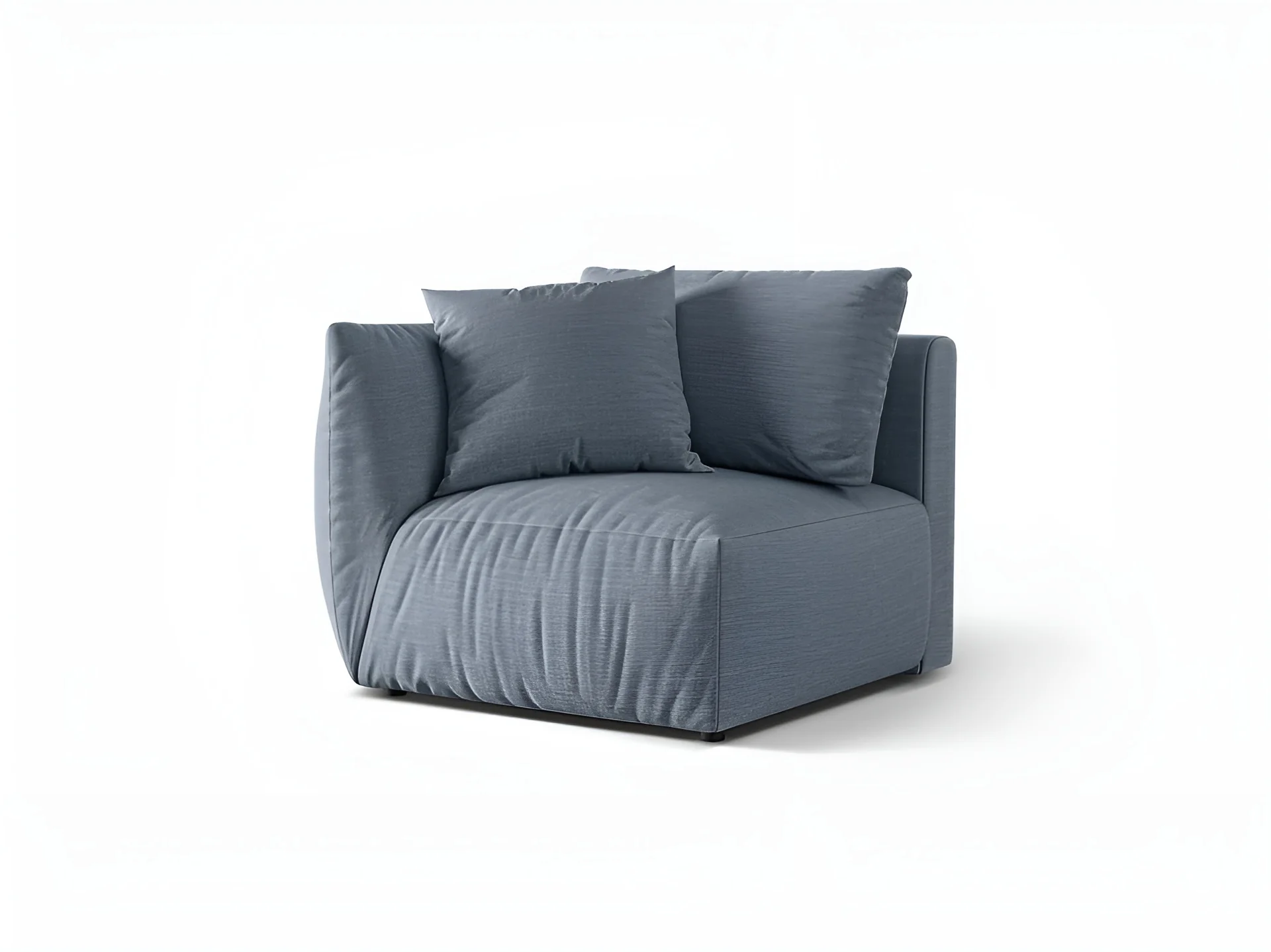 Sofa modułowa CHRIS - element lewostronny jasnoniebieski szenil - Image 4
