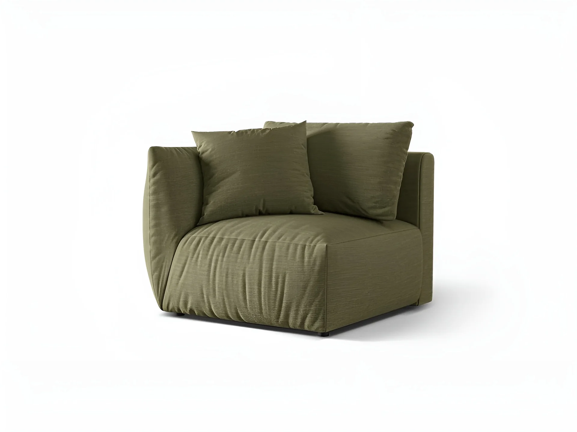 Sofa modułowa CHRIS - element lewostronny jasnozielony szenil - Image 3