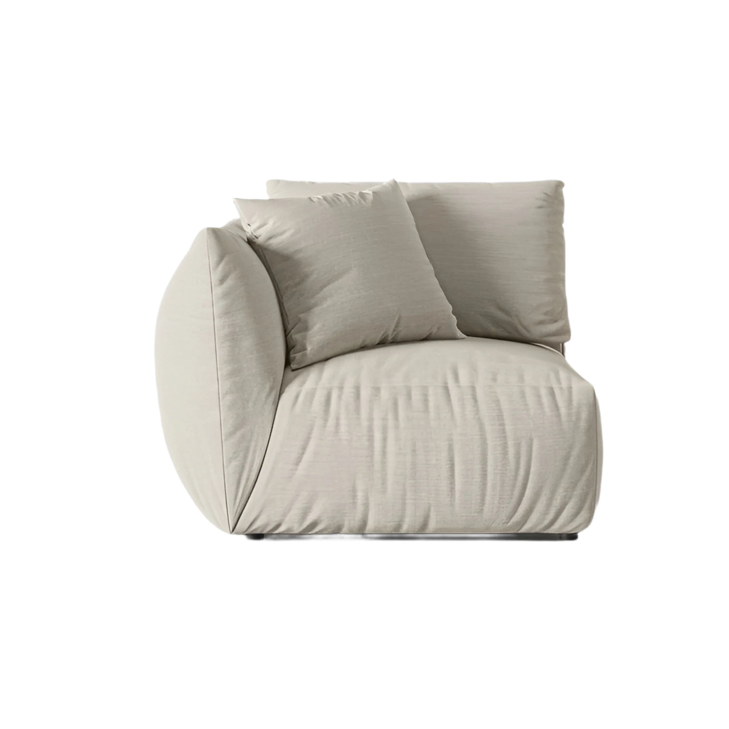Sofa modułowa CHRIS - element lewostronny kremowy szenil