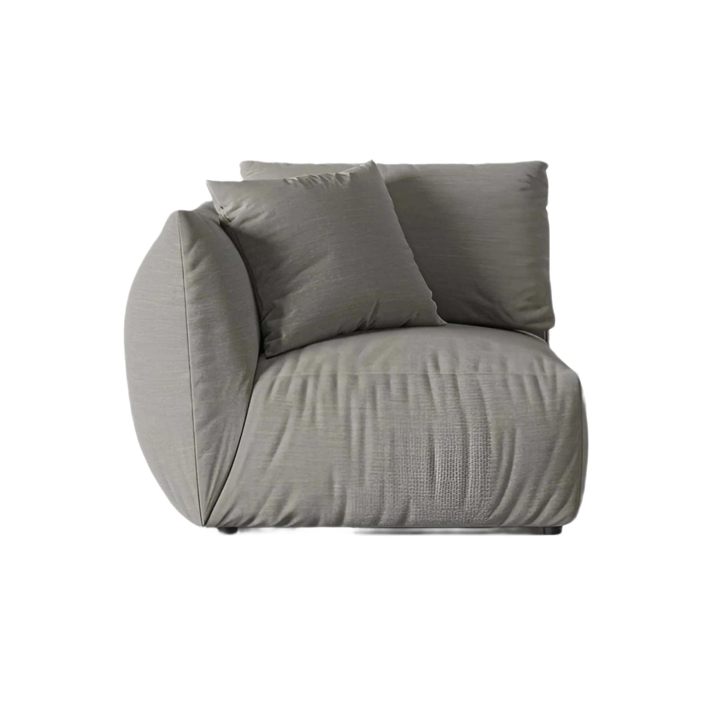Sofa modułowa CHRIS - element lewostronny szary szenil