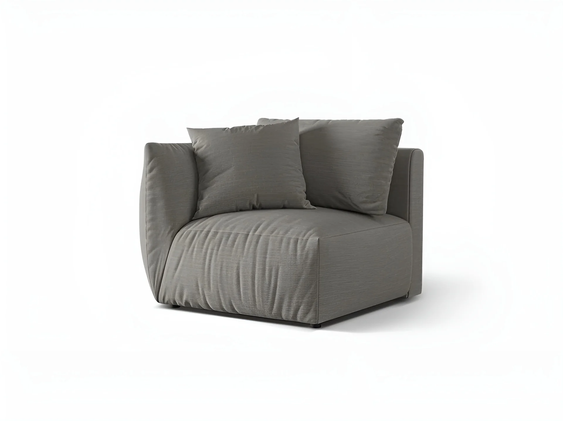 Sofa modułowa CHRIS - element lewostronny szary szenil - Image 4
