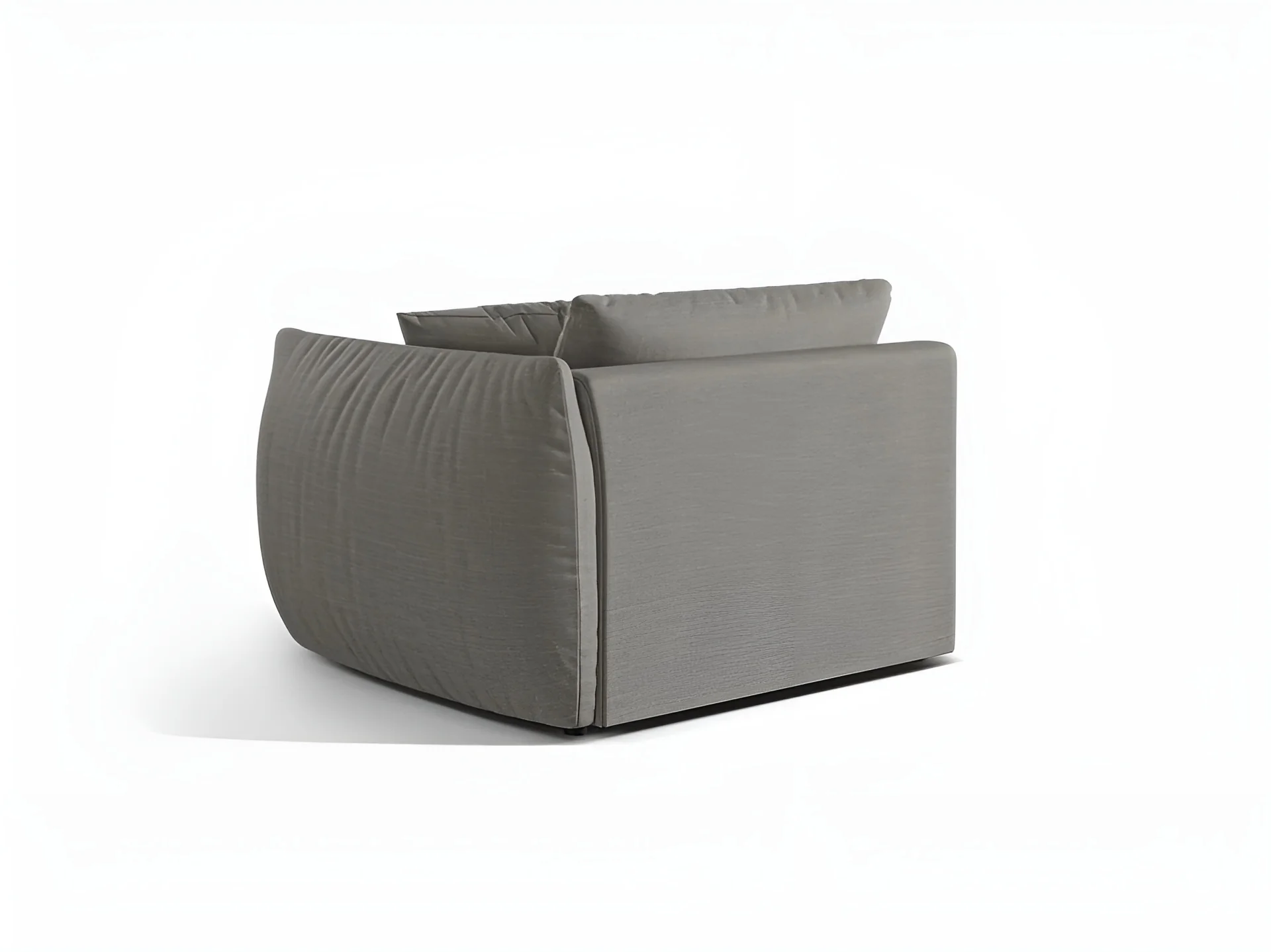 Sofa modułowa CHRIS - element szeroki prawostronny szary szenil - Image 3