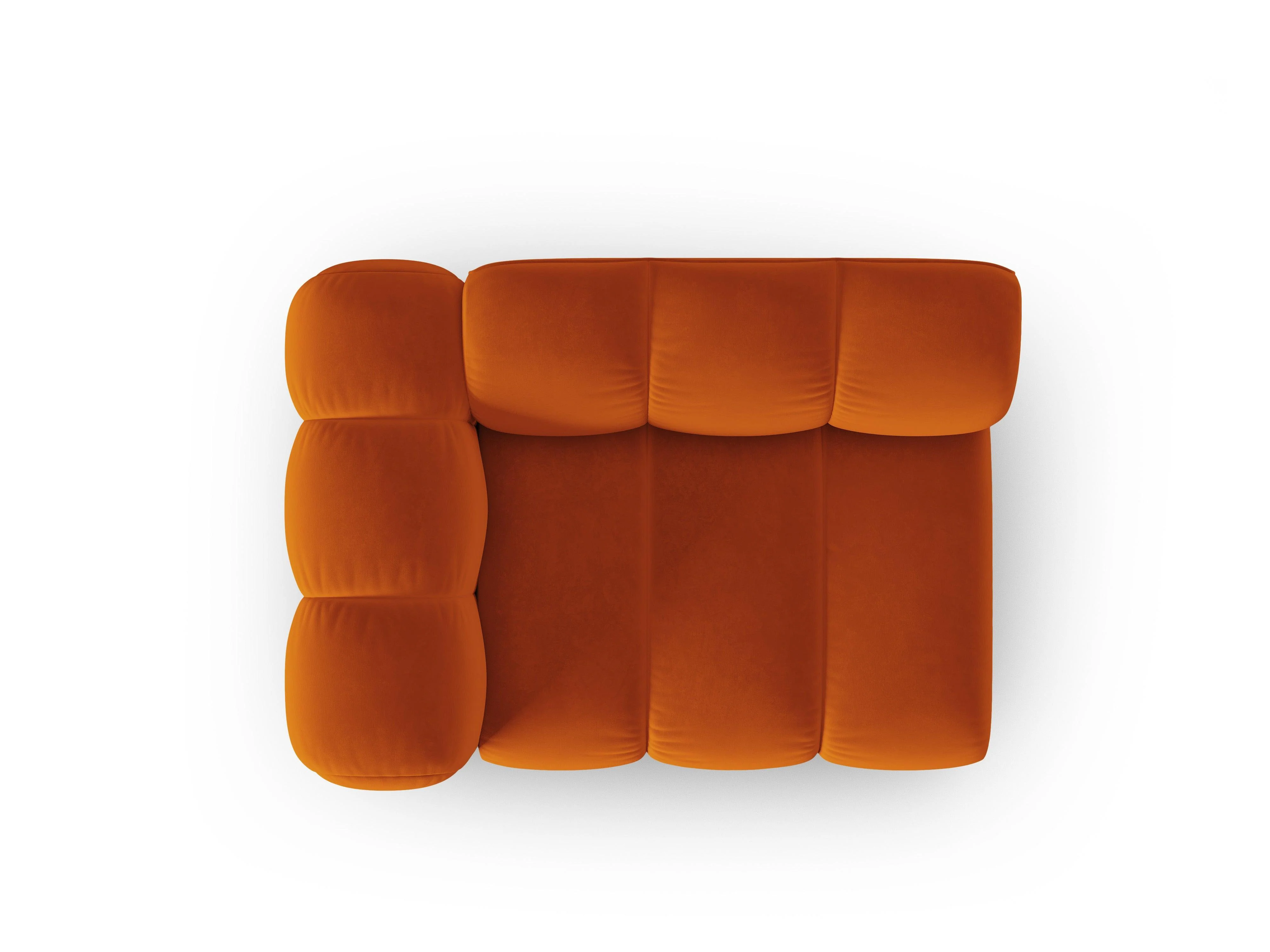 Sofa modułowa aksamitna lewostronna LUPINE  ceglany - element końcowy - Image 3