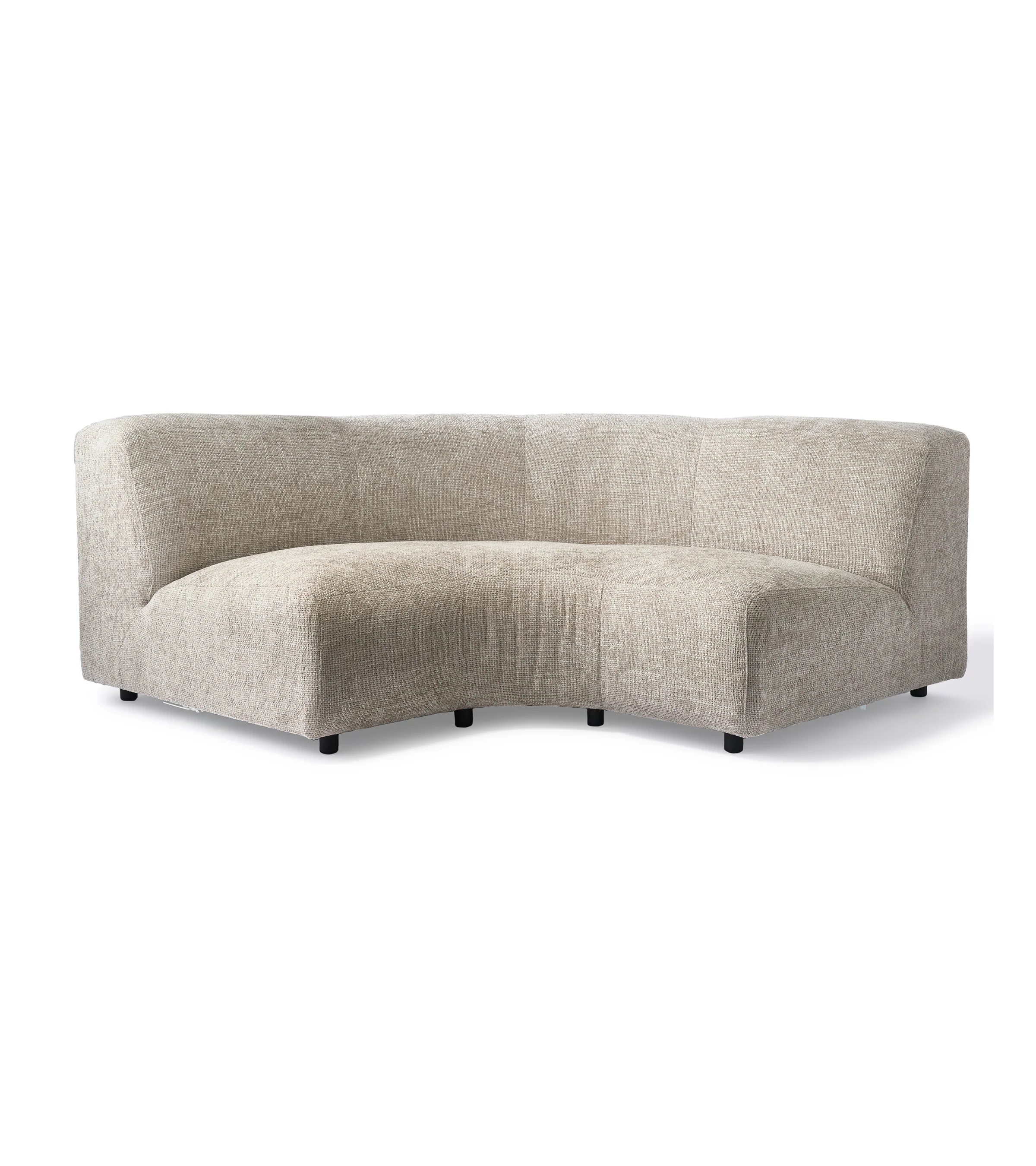 Sofa modułowa POLSPOTTEN - duży moduł narożny zaokrąglony ecri - Image 5