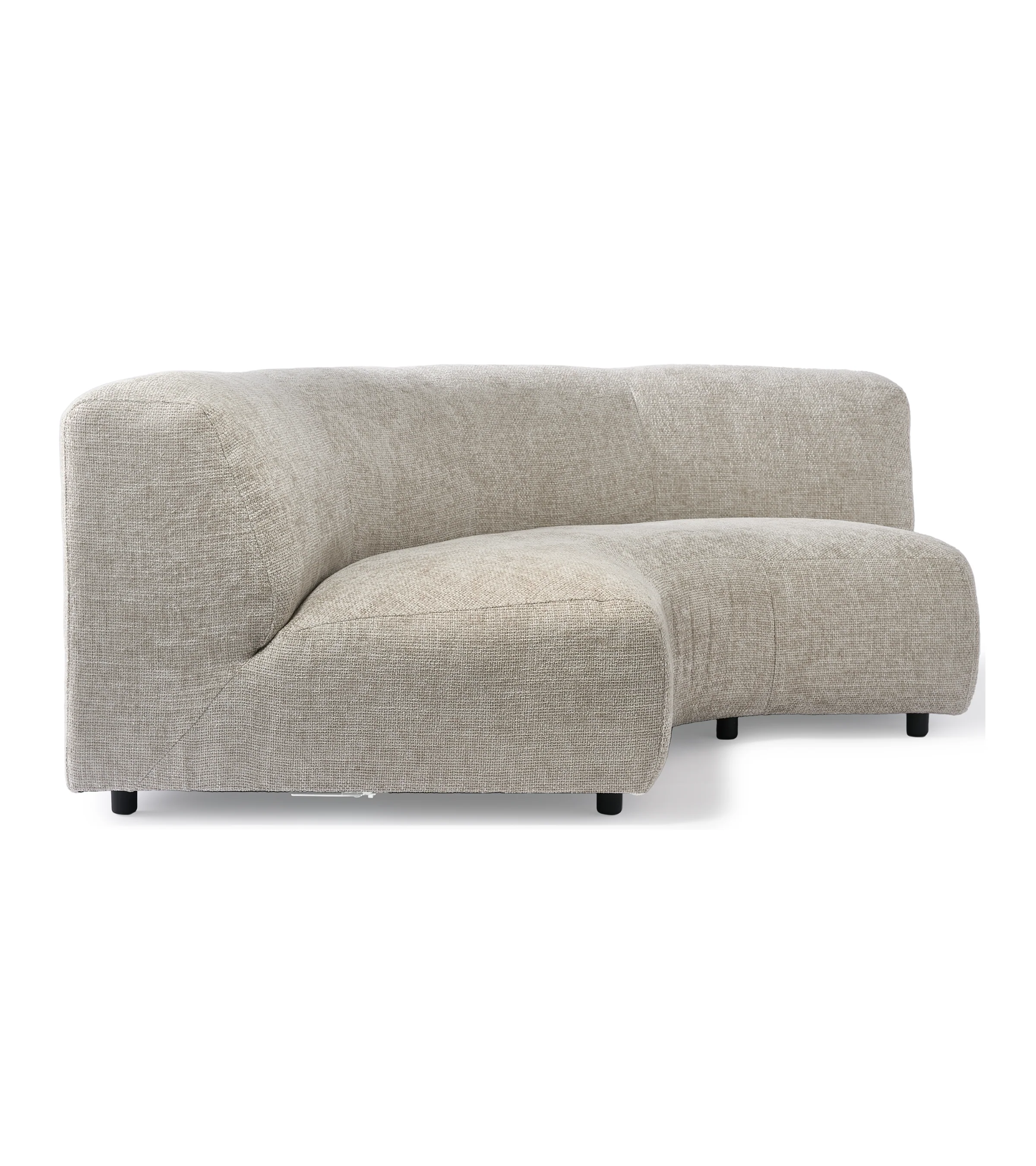 Sofa modułowa POLSPOTTEN - duży moduł narożny zaokrąglony ecri - Image 6