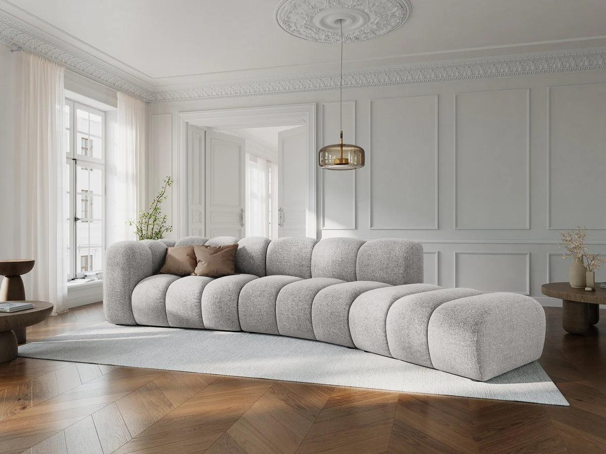 Sofa modułowa aksamitna prawostronna LUPINE ceglany - element końcowy - Image 6