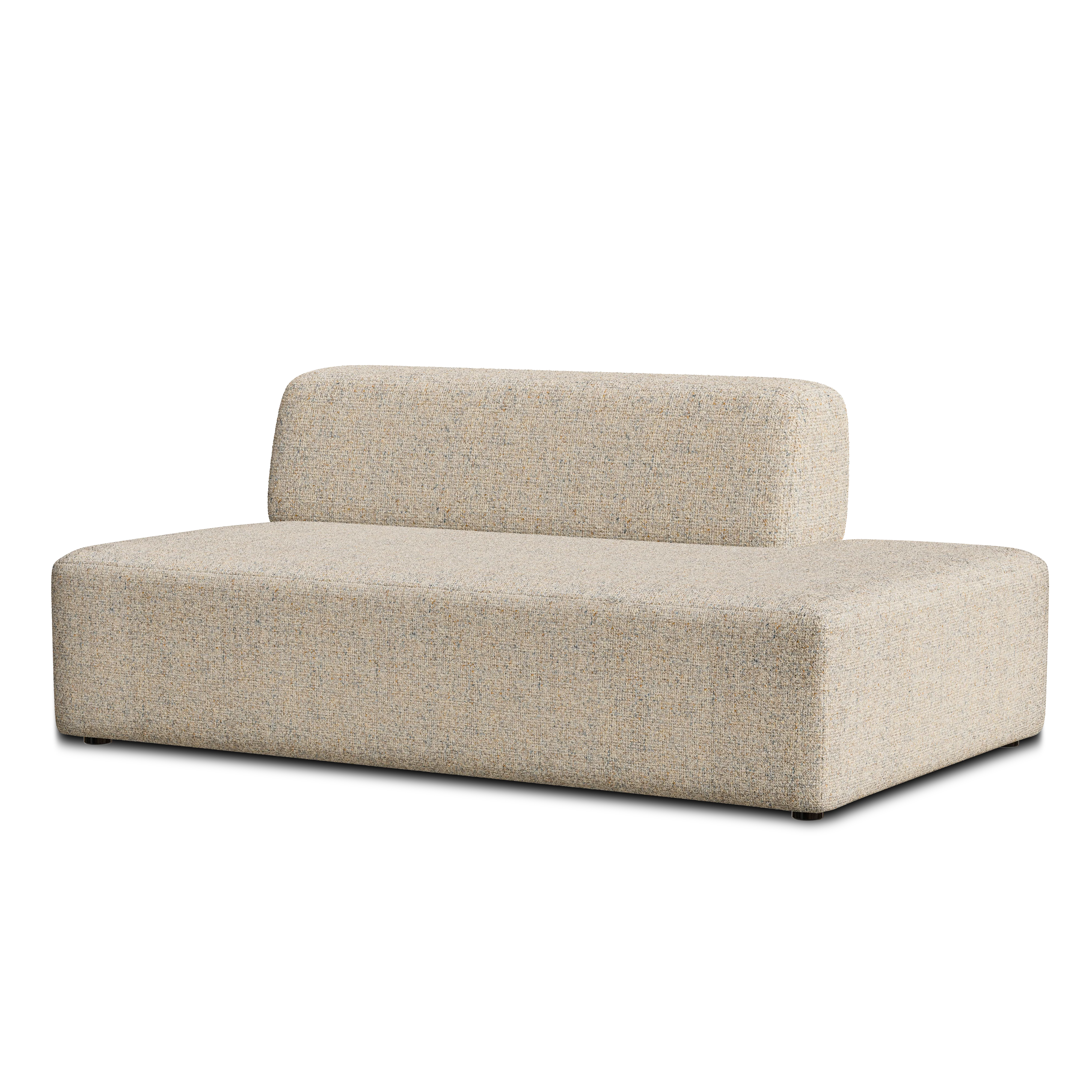 Sofa modułowa UMI - element otwarty lewostronny beżowy