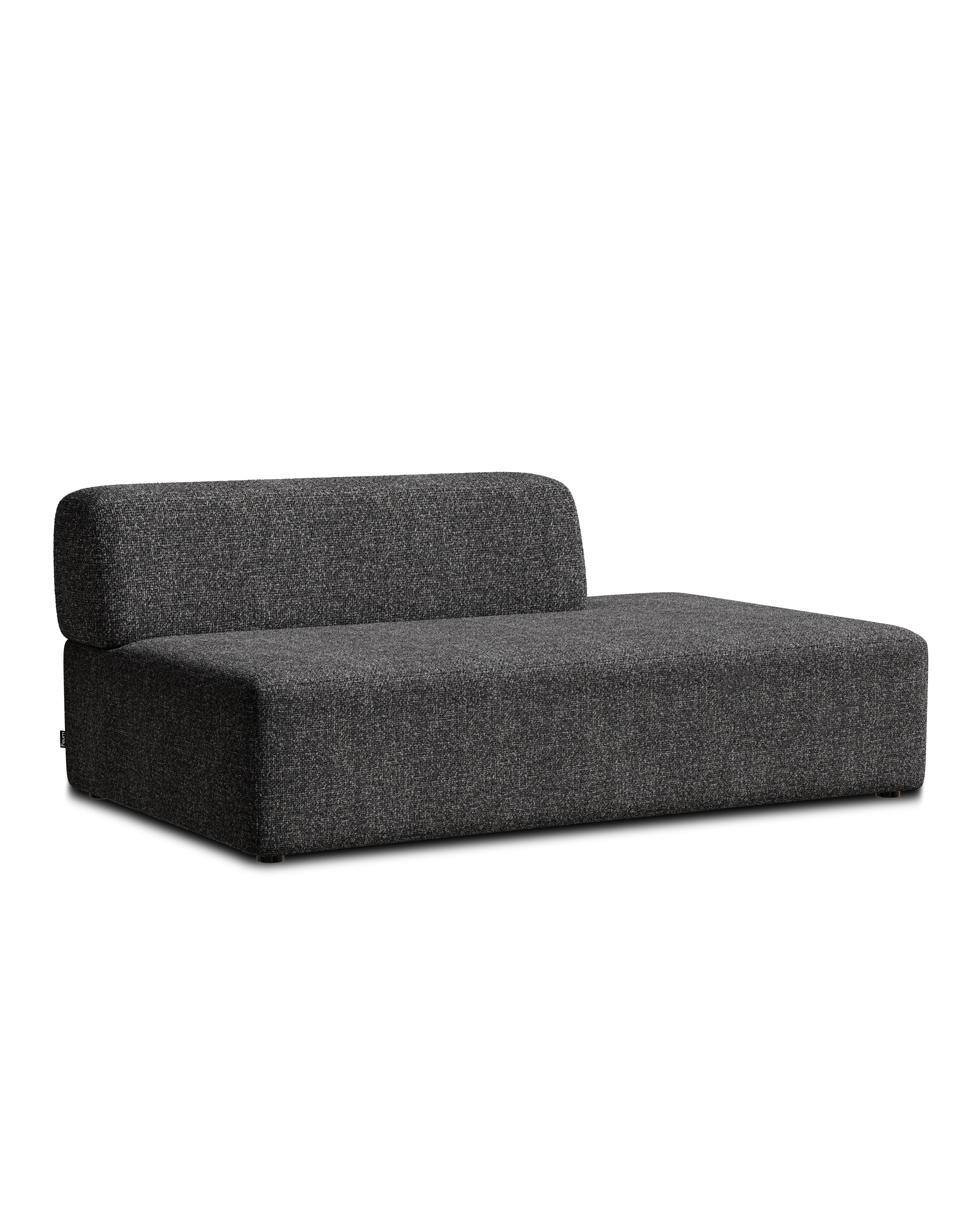 Sofa modułowa UMI - element otwarty lewostronny kamienna czerń - Image 3