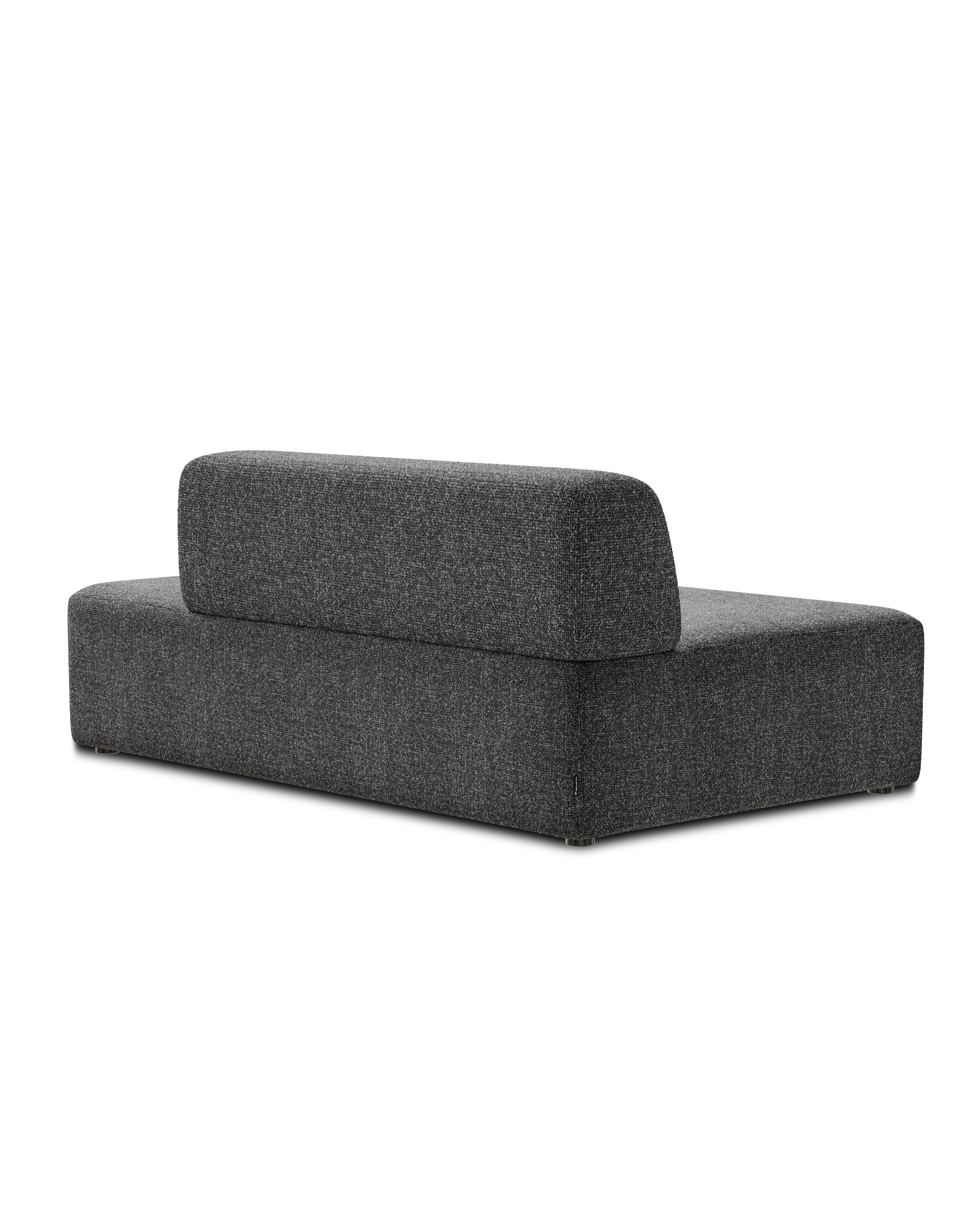 Sofa modułowa UMI - element otwarty lewostronny kamienna czerń - Image 4