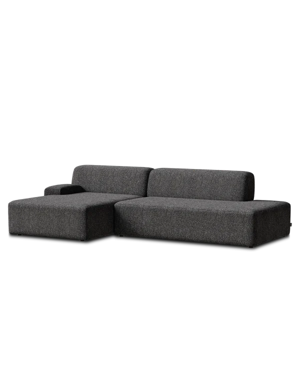 Sofa modułowa UMI - element otwarty lewostronny kamienna czerń - Image 5