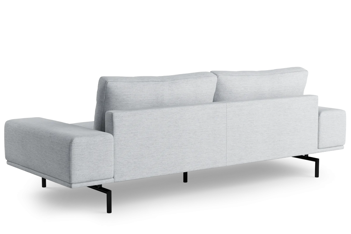 Sofa 2,5-osobowa BRIXTON tapicerowany z czarną podstawą - Image 7