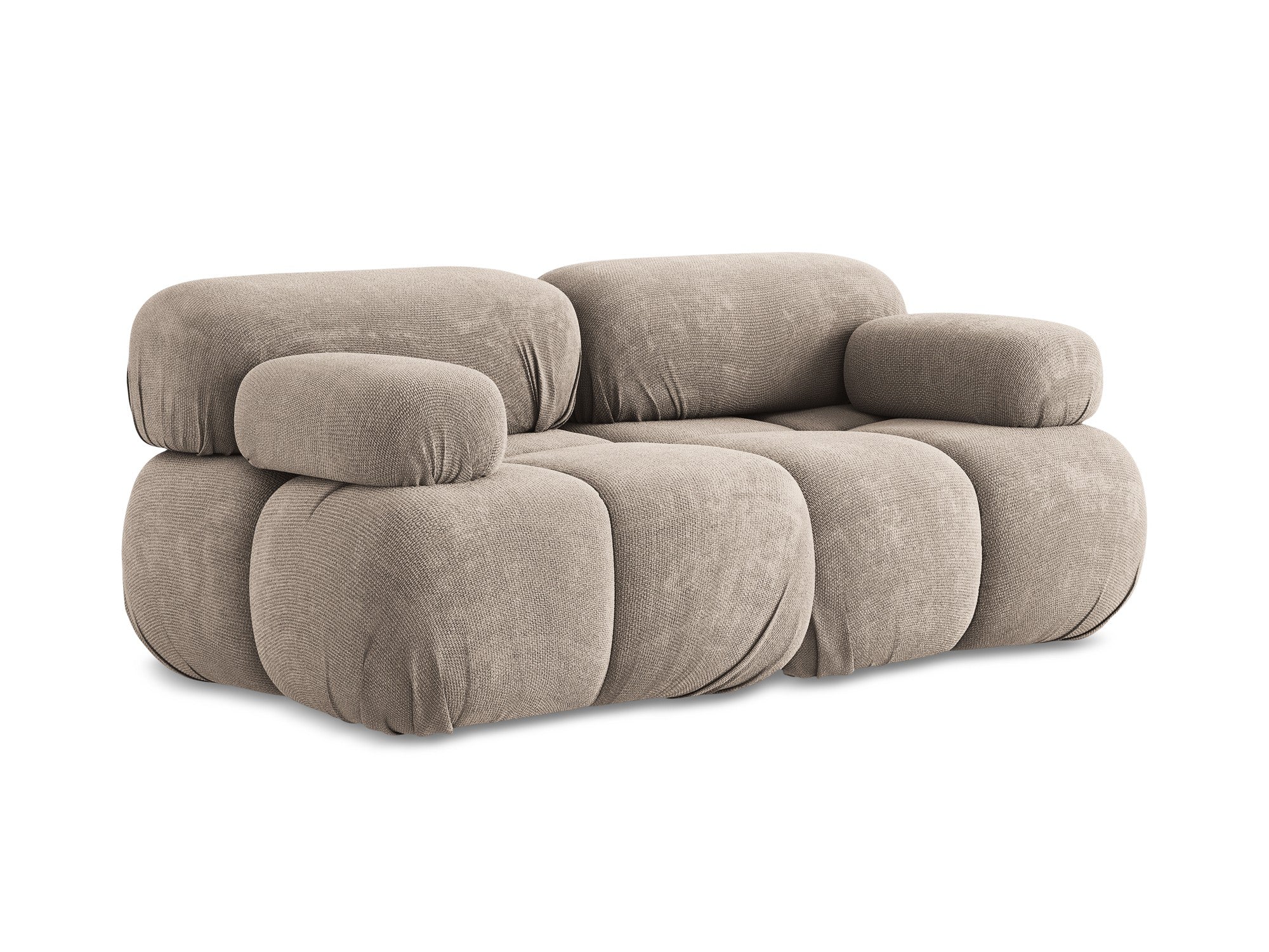 Sofa modułowa 2-osobowa LOKUA ciemnobeżowy szenil