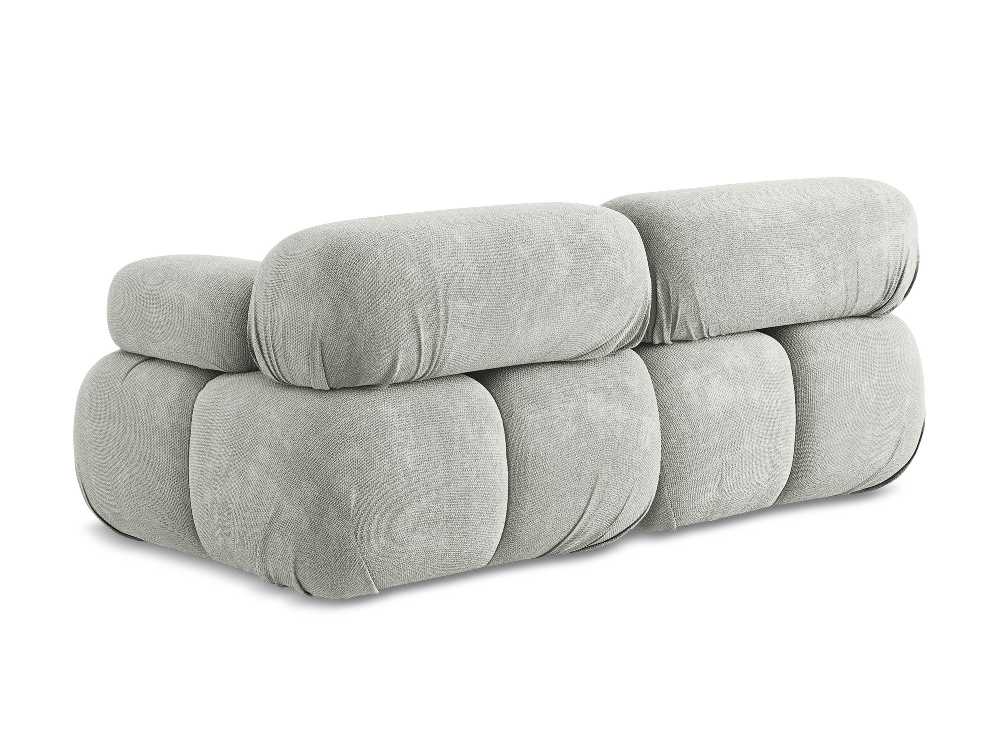 Sofa modułowa 2-osobowa LOKUA jasnoszary szenil - Image 6
