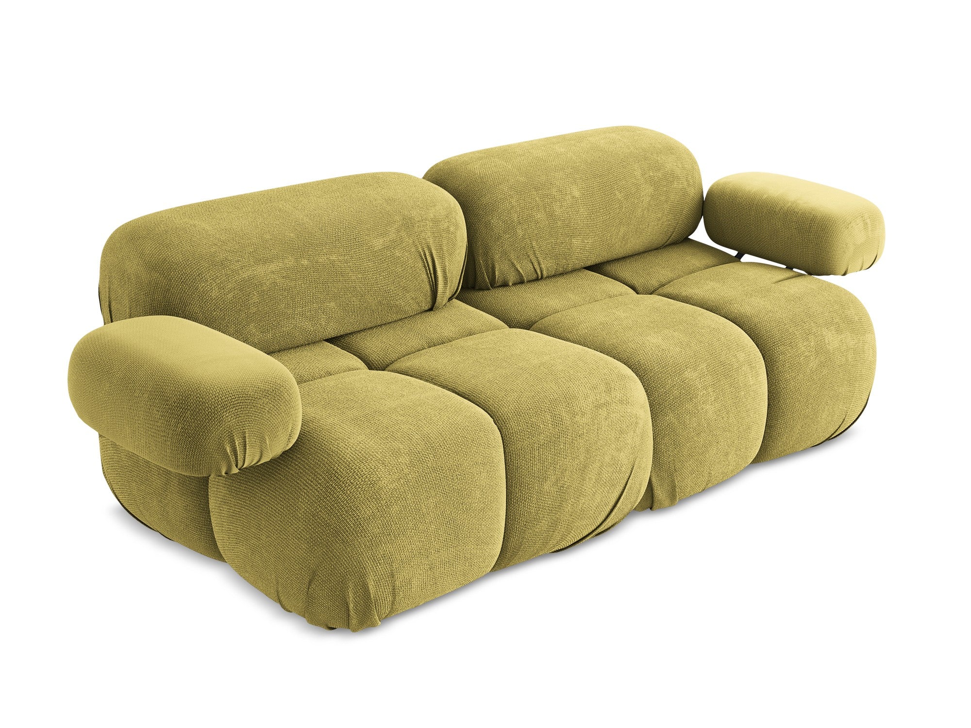 Sofa modułowa 2-osobowa LOKUA limonkowy zielony szenil - Image 5