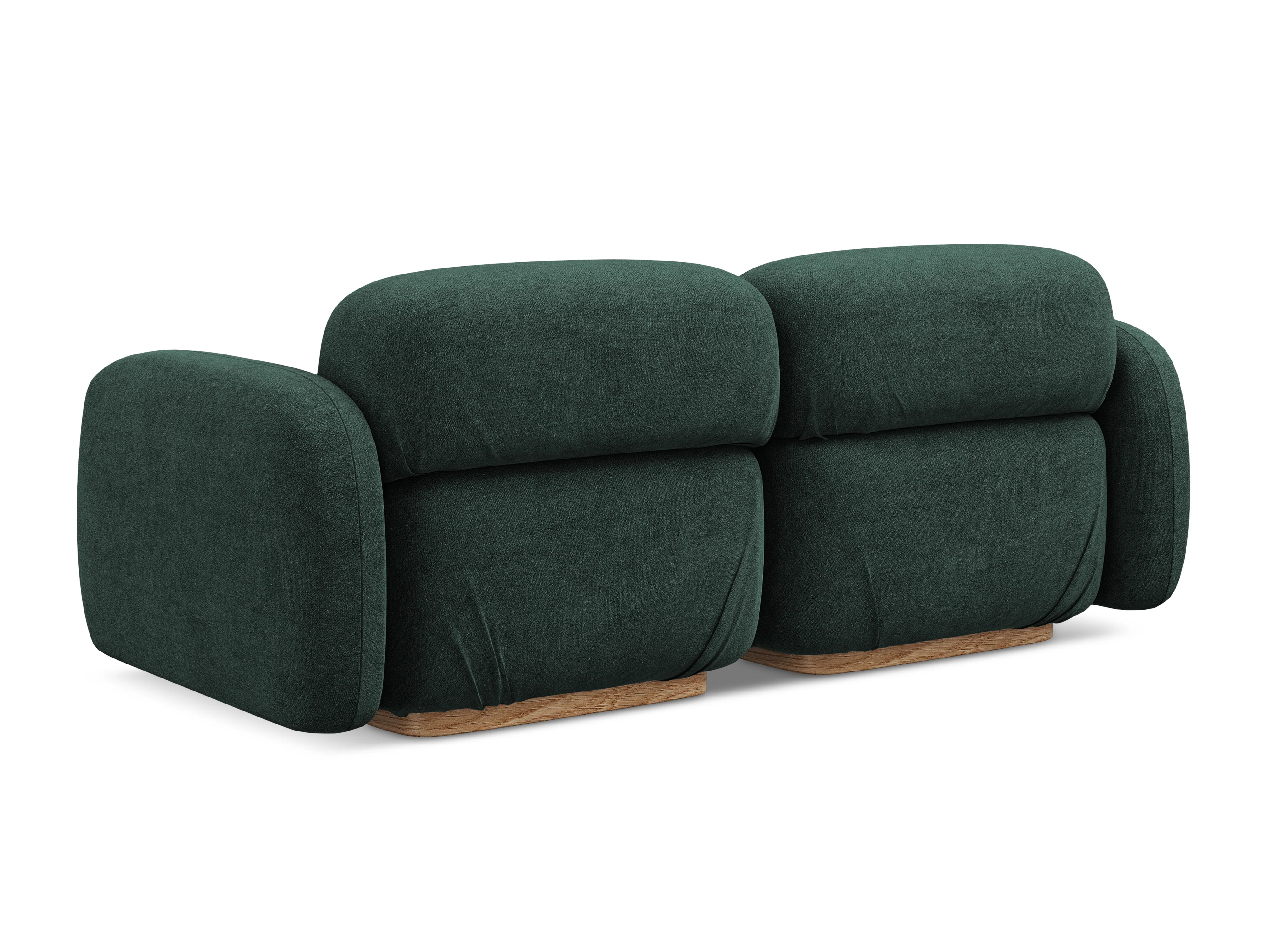 Sofa modułowa 3-osobowa AILANI butelkowa zieleń boucle - Image 5