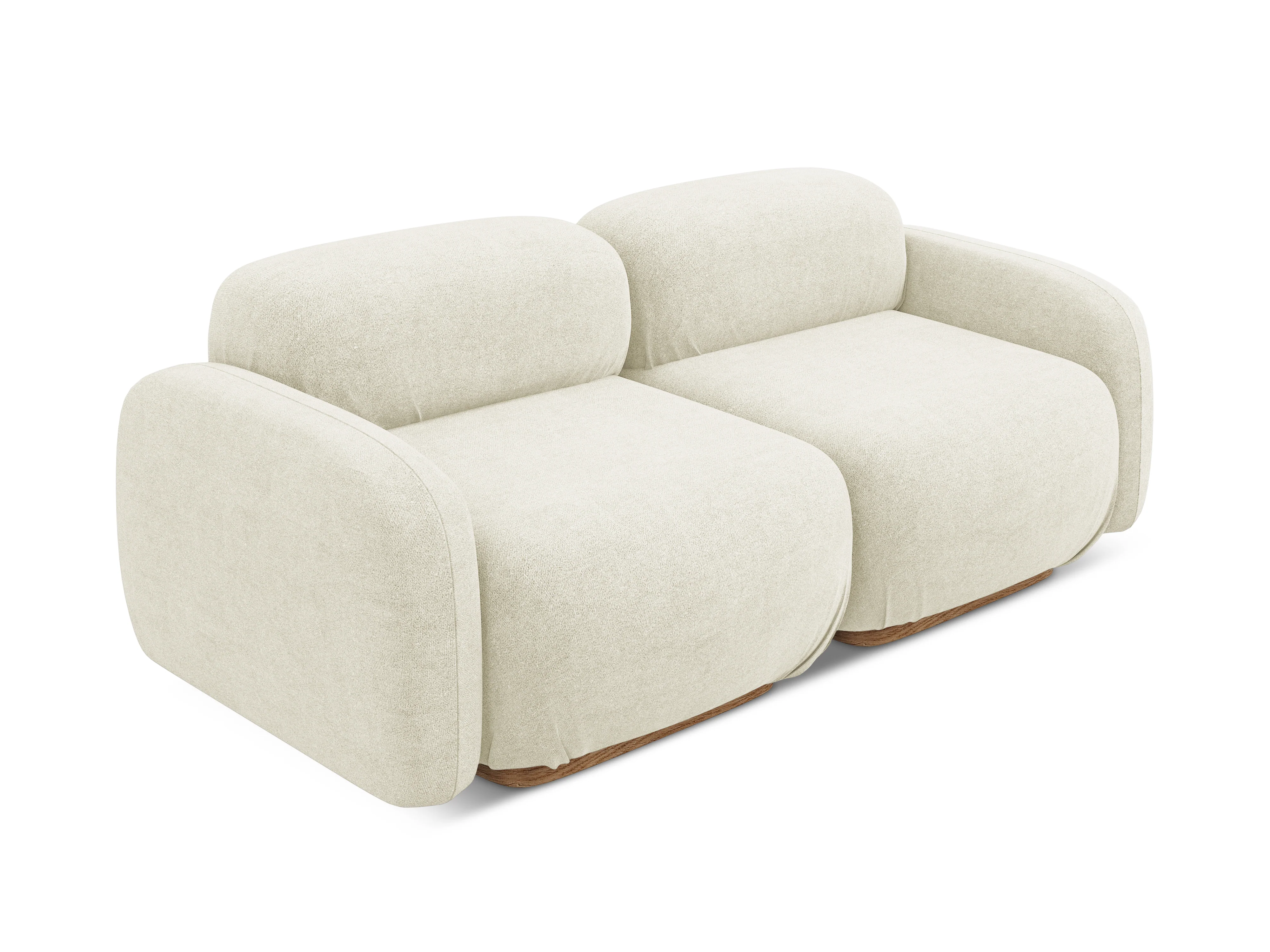 Sofa modułowa 3-osobowa AILANI ecru boucle - Image 4
