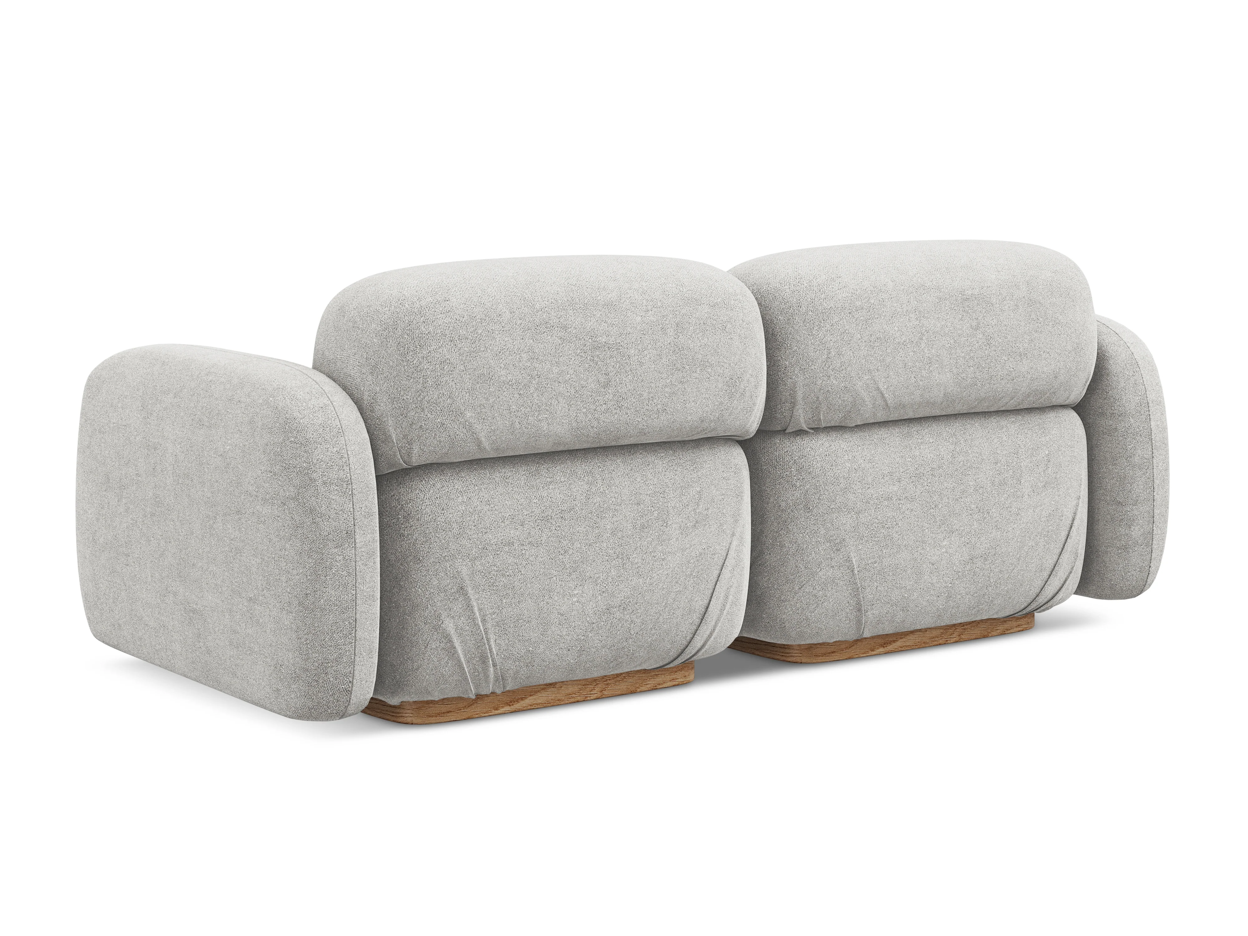 Sofa modułowa 3-osobowa AILANI srebrny boucle - Image 5