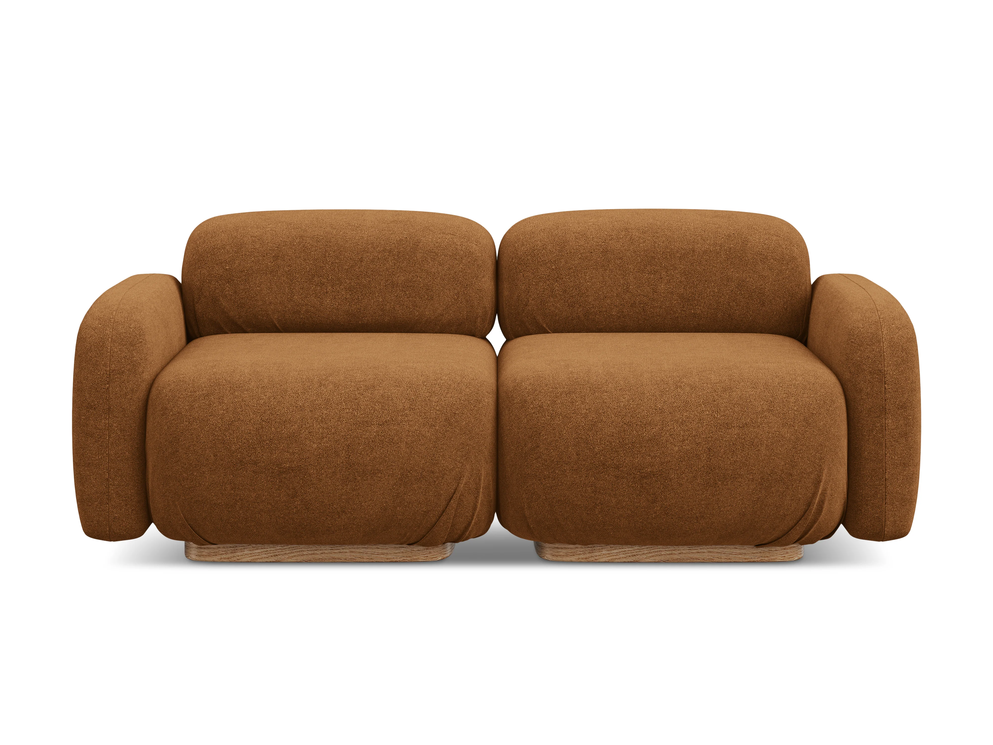 Sofa modułowa 3-osobowa AILANI terakota boucle - Image 3