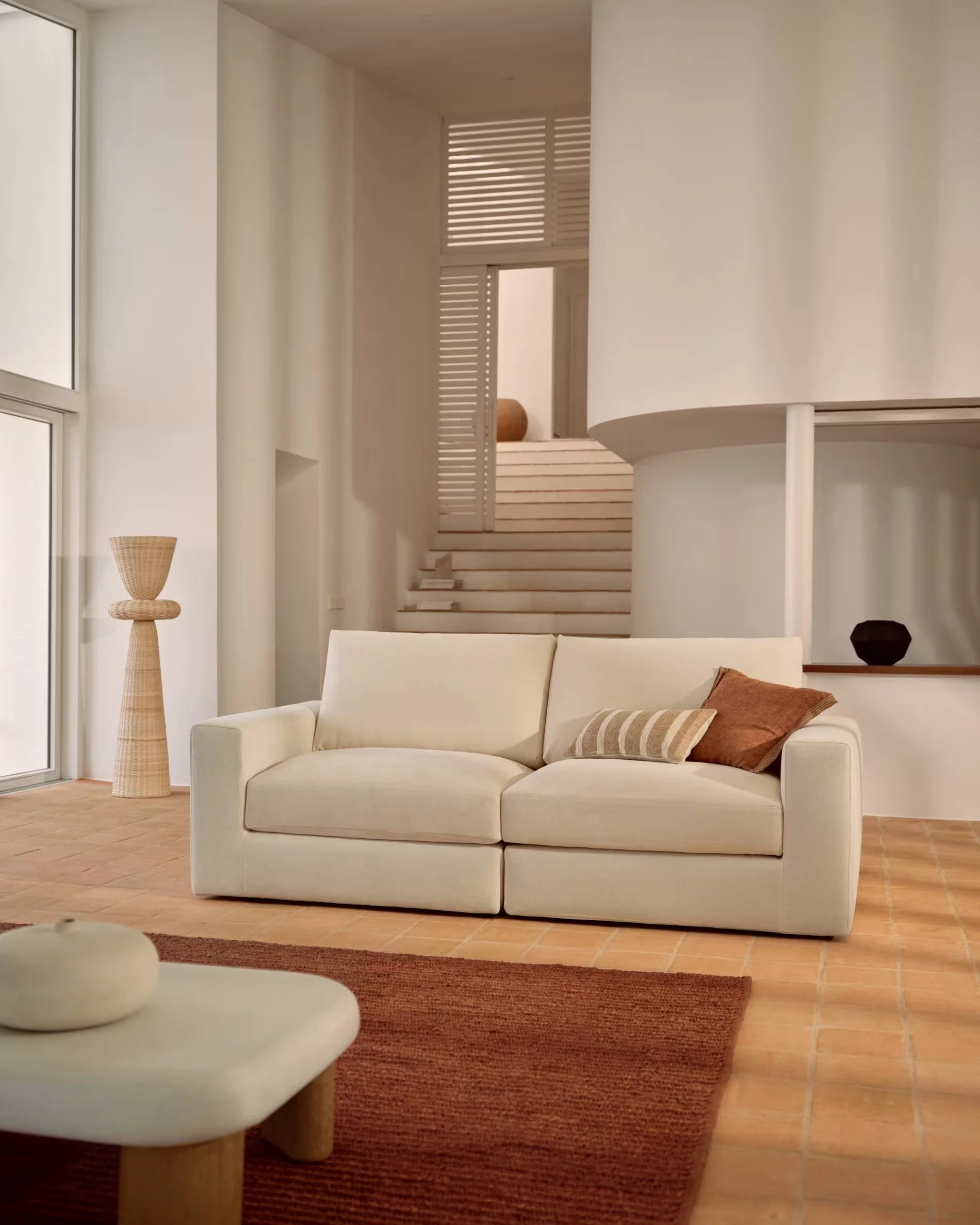 Sofa 3-osobowa ALEA ecru szenil - Image 2