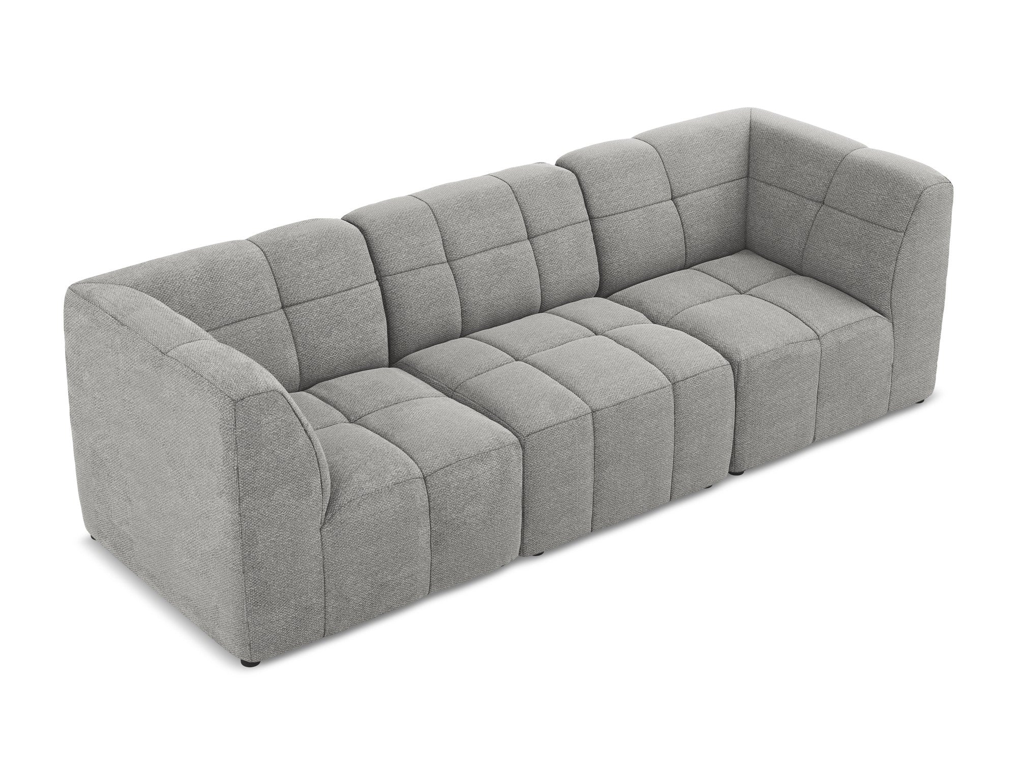 Sofa modułowa 3-osobowa ALOHA jasnoszary boucle - Image 3