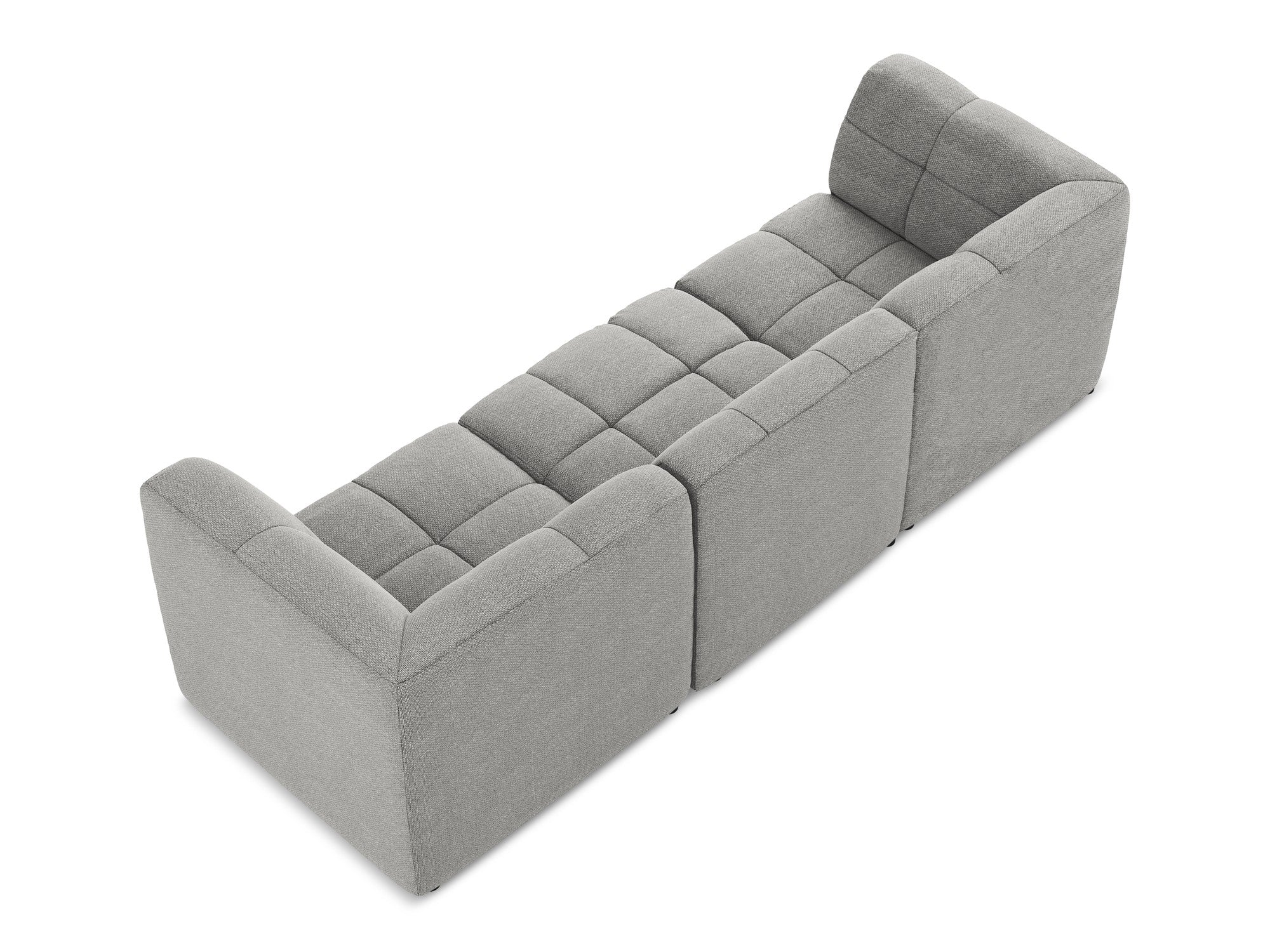 Sofa modułowa 3-osobowa ALOHA jasnoszary boucle - Image 4
