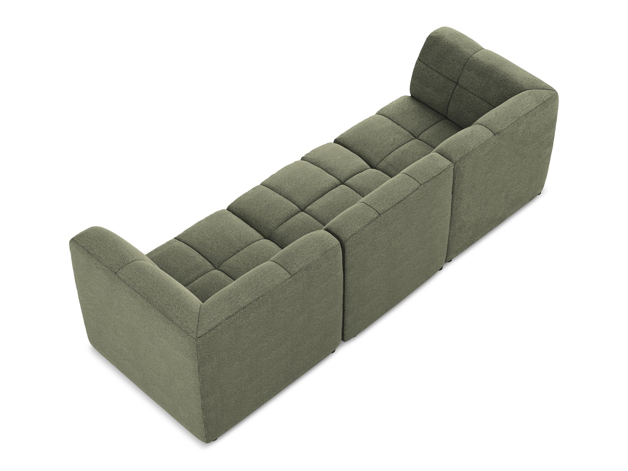 Sofa modułowa 3-osobowa ALOHA oliwkowy boucle - Image 4