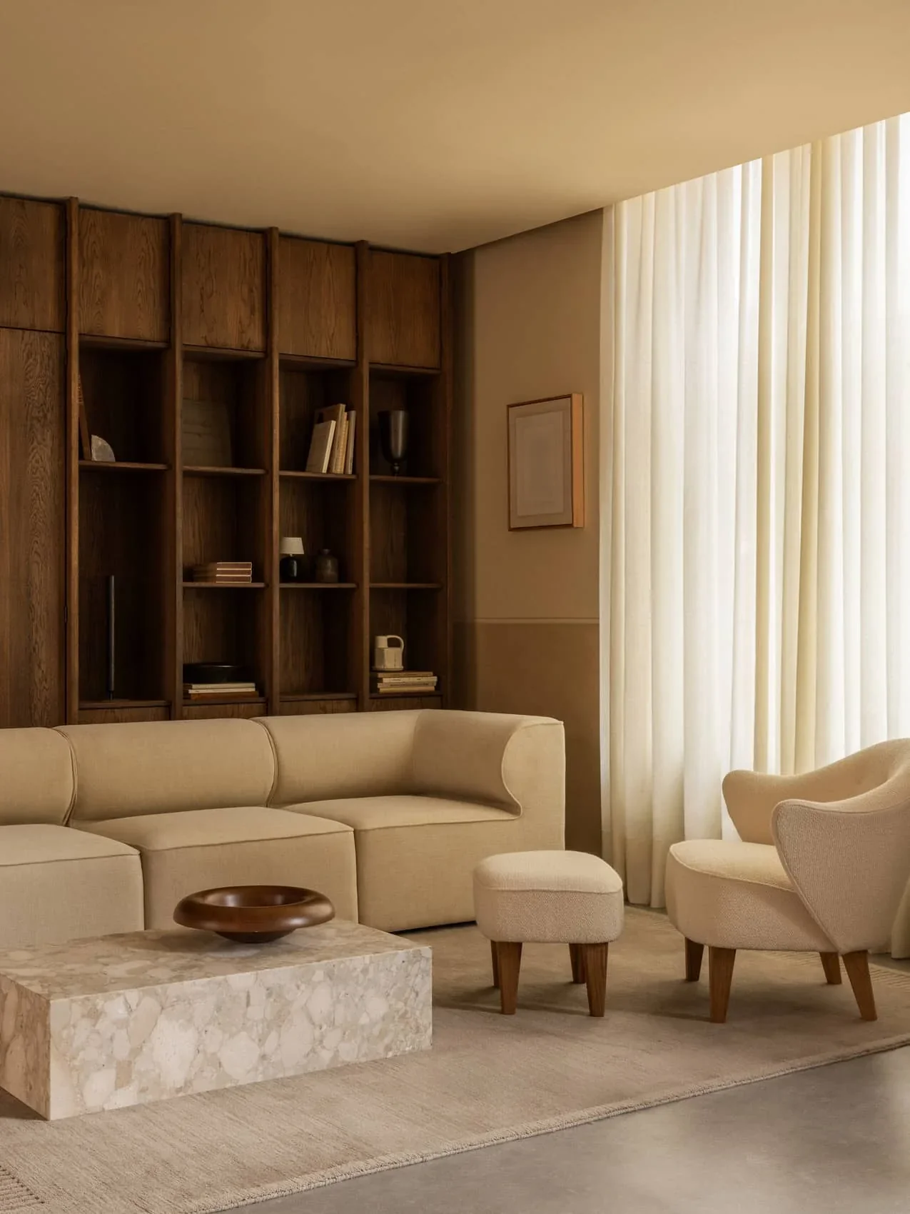 Sofa modułowa 3-osobowa EAVE jaśminowy beżowy - Image 2