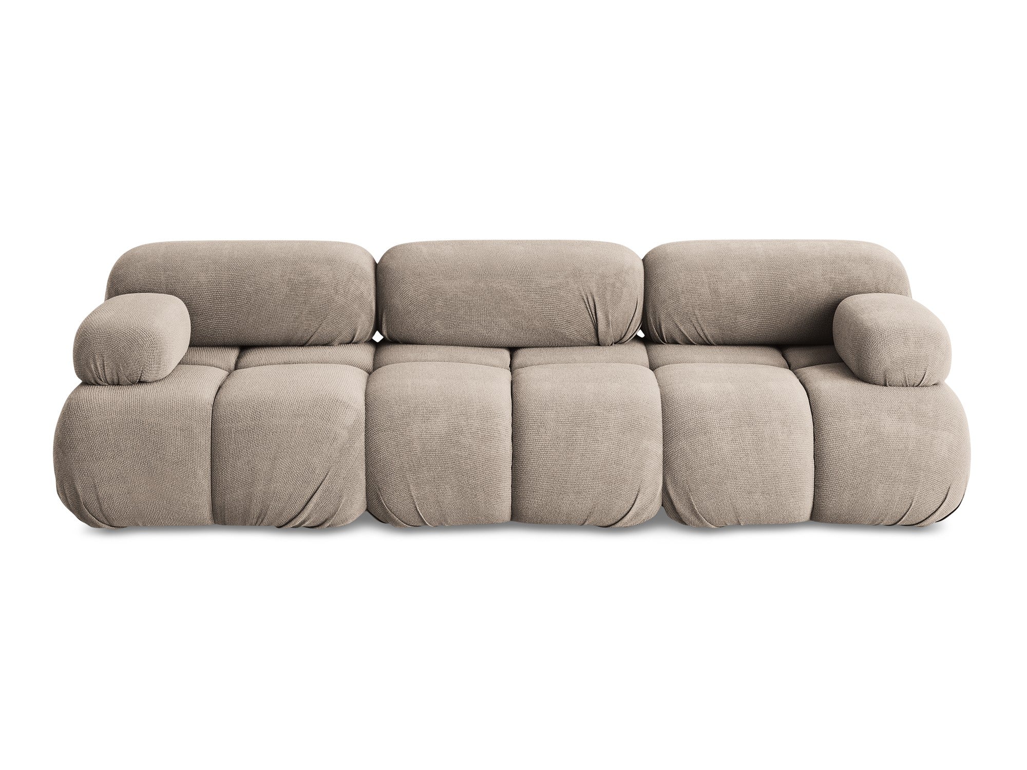 Sofa modułowa 3-osobowa LOKUA ciemnobeżowy szenil - Image 3