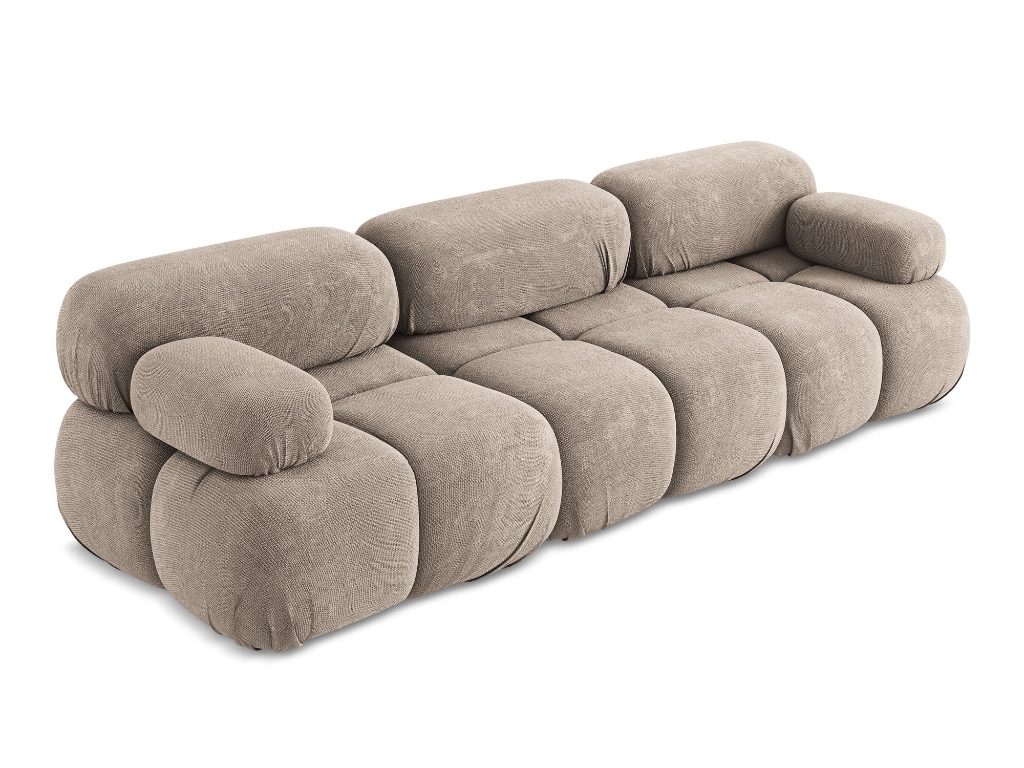 Sofa modułowa 3-osobowa LOKUA ciemnobeżowy szenil - Image 4