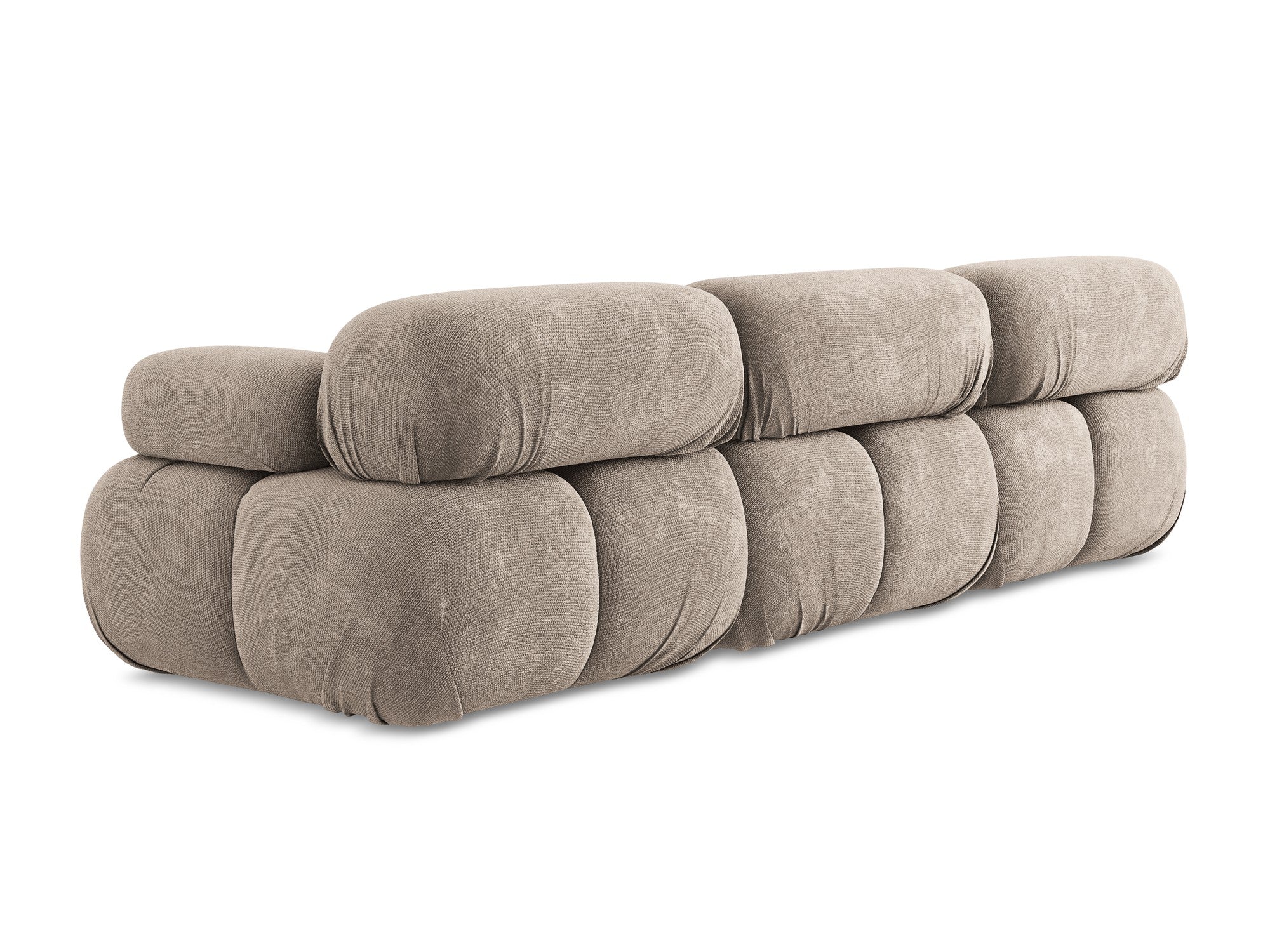 Sofa modułowa 3-osobowa LOKUA ciemnobeżowy szenil - Image 6