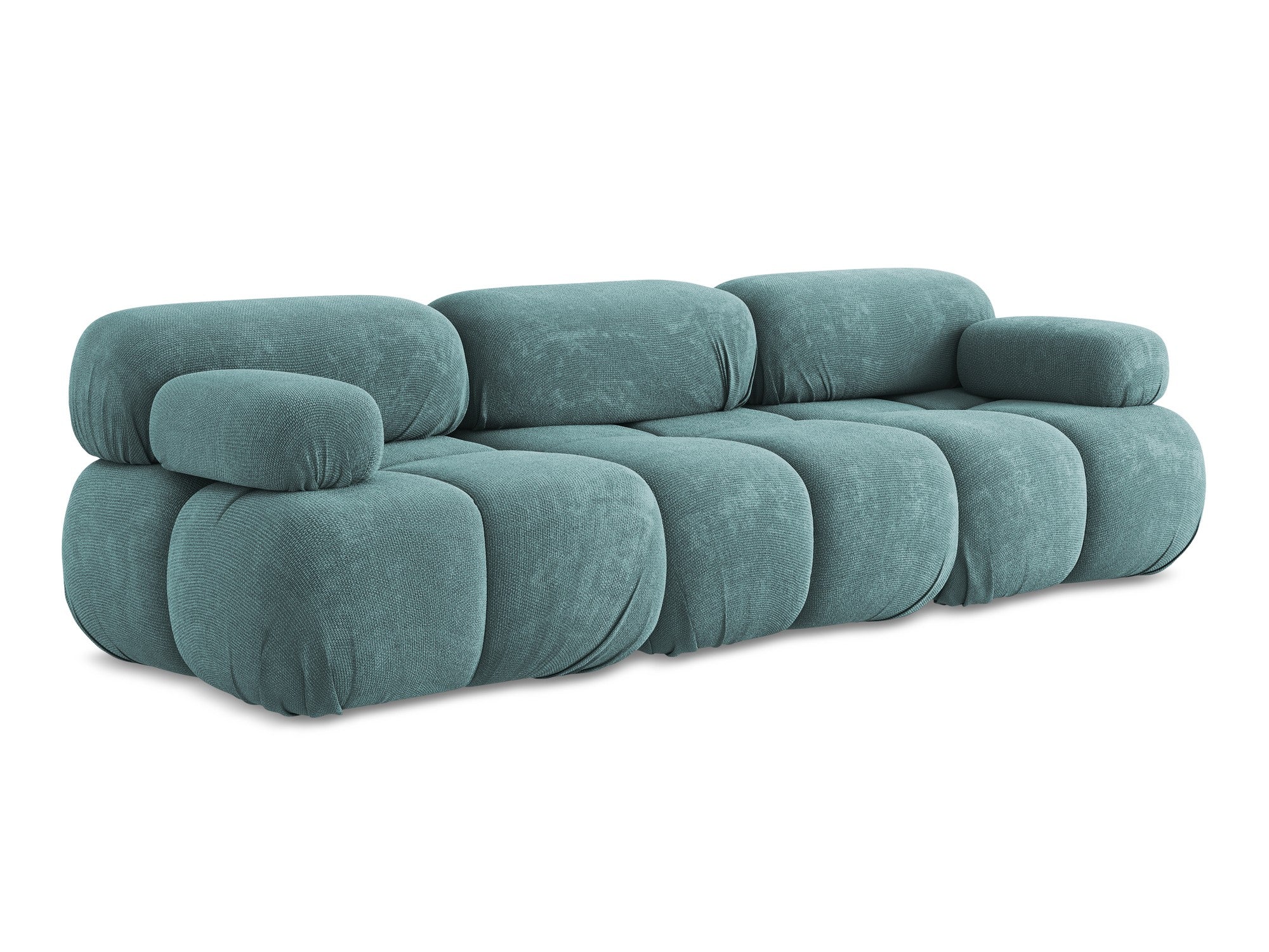 Sofa modułowa 3-osobowa LOKUA dżinsowy niebieski szenil