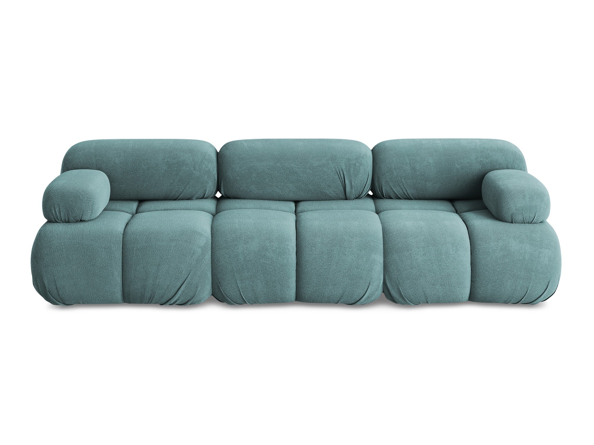 Sofa modułowa 3-osobowa LOKUA dżinsowy niebieski szenil - Image 3