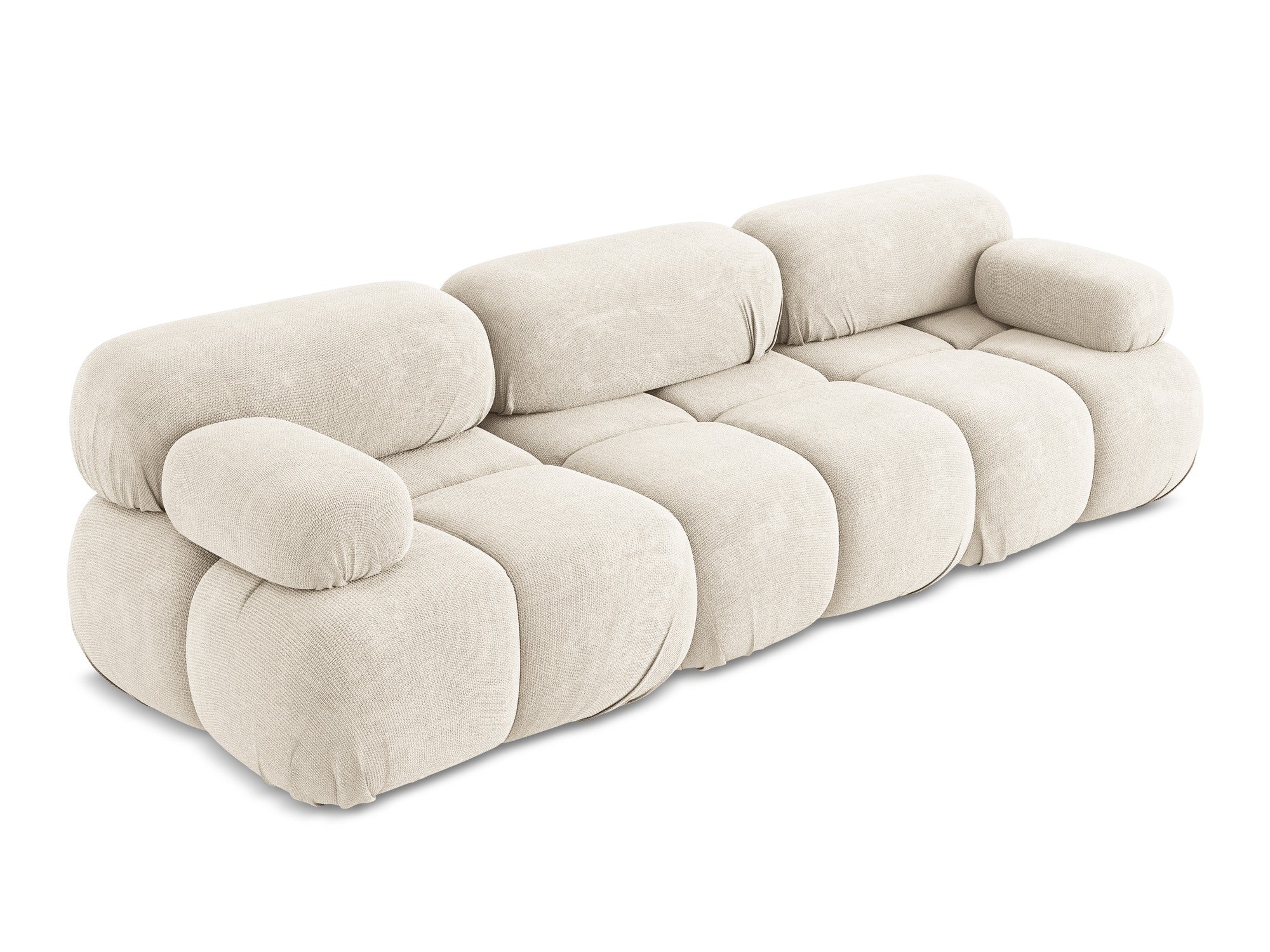 Sofa modułowa 3-osobowa LOKUA jasnobeżowy szenil - Image 4