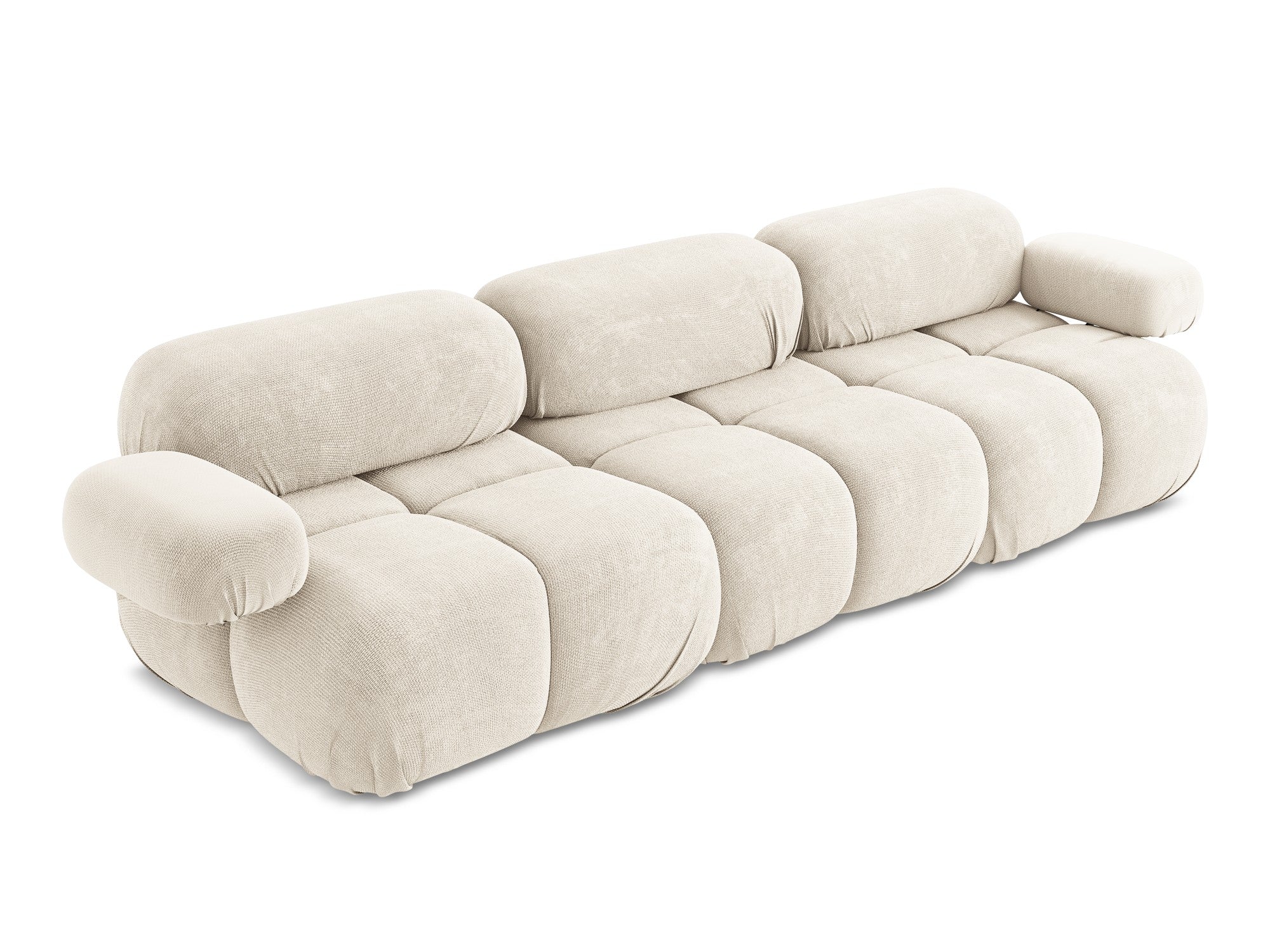 Sofa modułowa 3-osobowa LOKUA jasnobeżowy szenil - Image 5