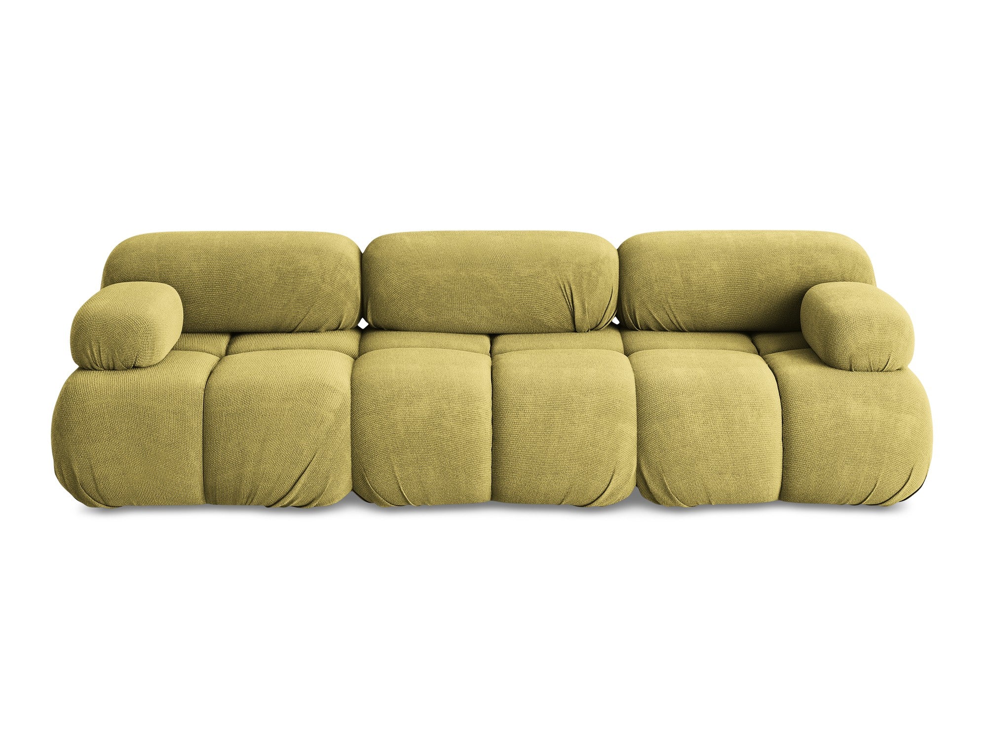 Sofa modułowa 3-osobowa LOKUA limonkowy szenil - Image 3