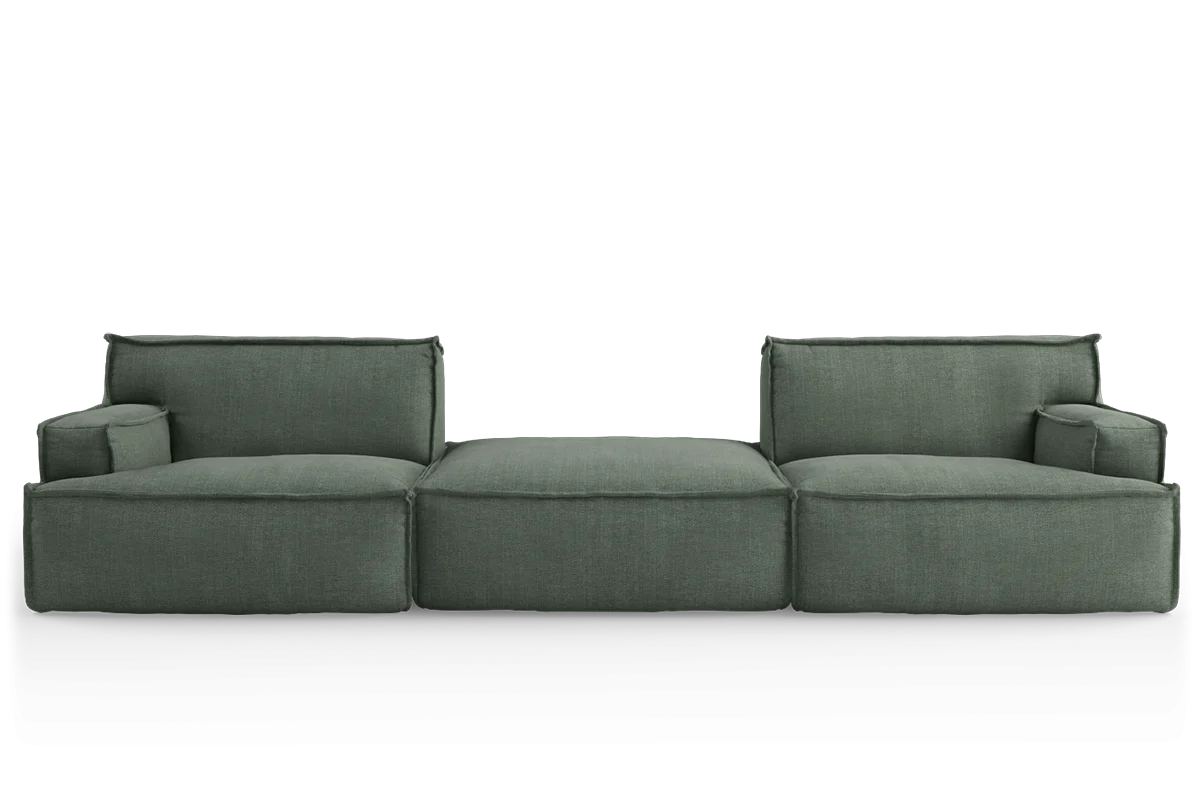 Sofa modułowa 4-osobowa z podnóżkiem DRIFTER tapicerowany - Image 3